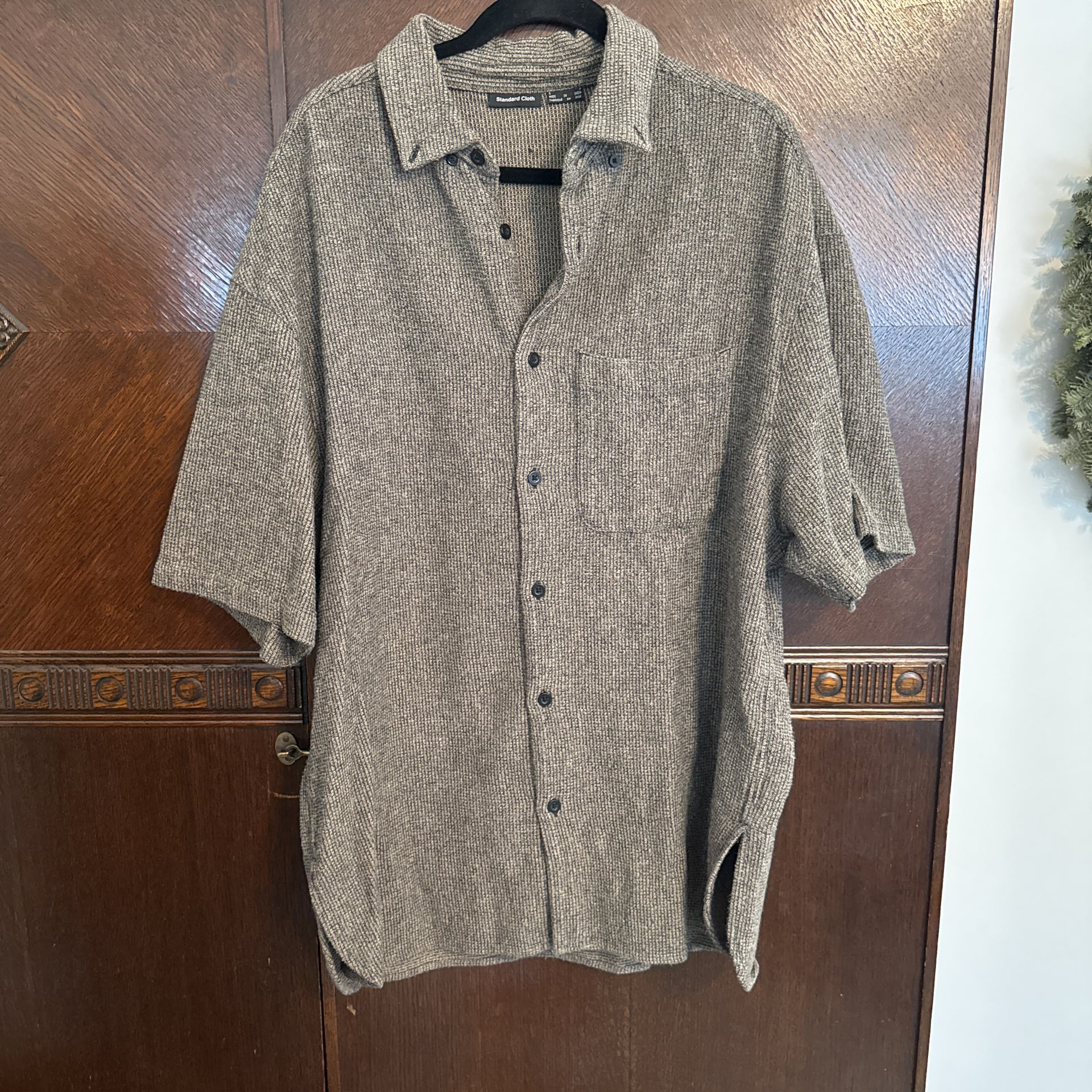 Standard Cloth Liam Crinkle Short Sleeve Button-Down Shirt 3