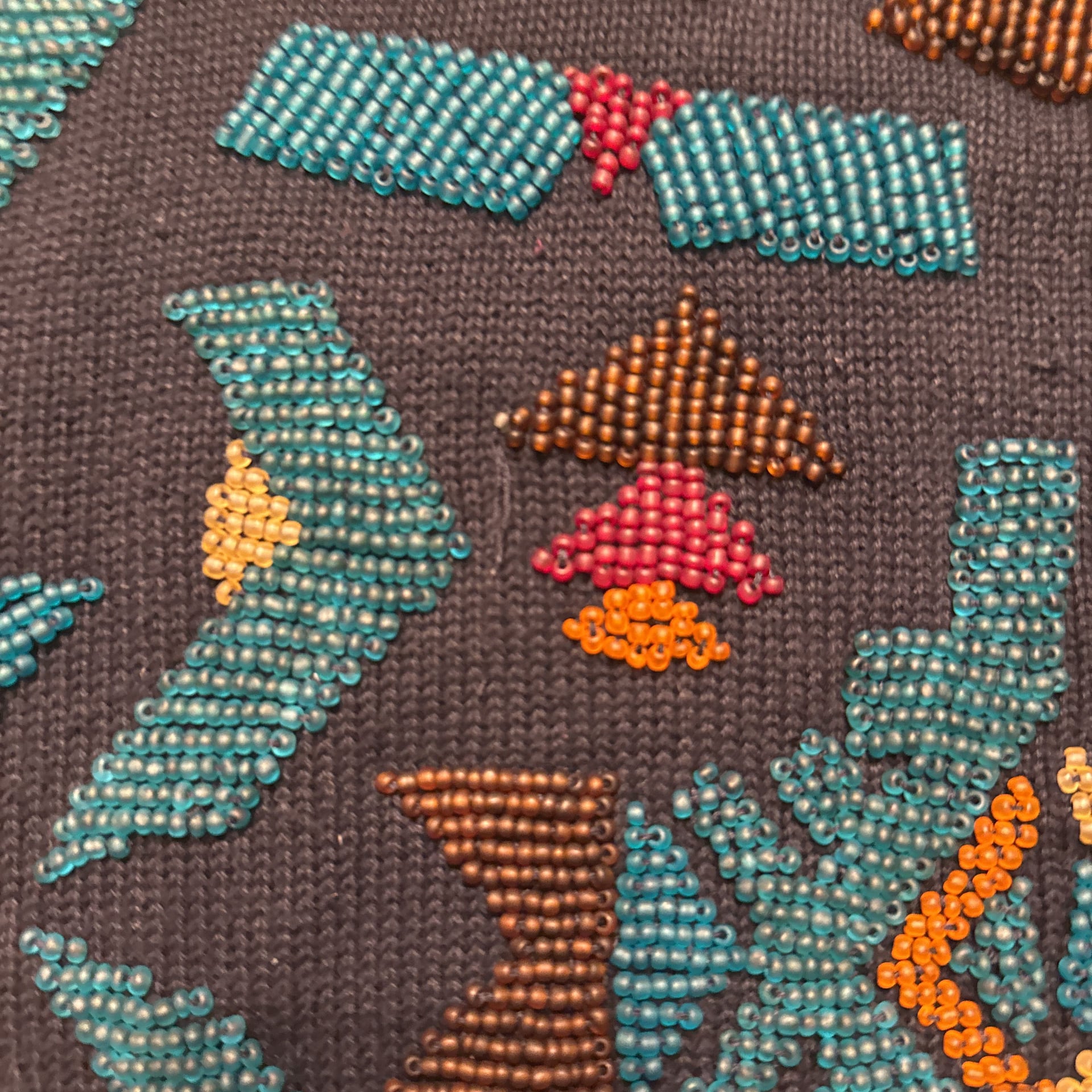 L.A.M.B. by Gwen Stefani Vintage 2005 Southwestern Beaded Knit Sweater Y2K XS 9