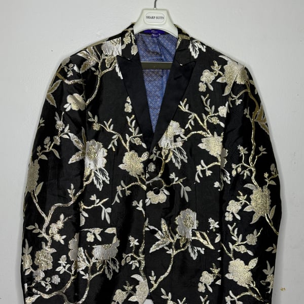 Floral Blazer Mens Stage Wear Autumn Blazer Casual Slim Fit Flowers Blazers, Color 1, Medium : : Clothing, Shoes & Accessories, CA