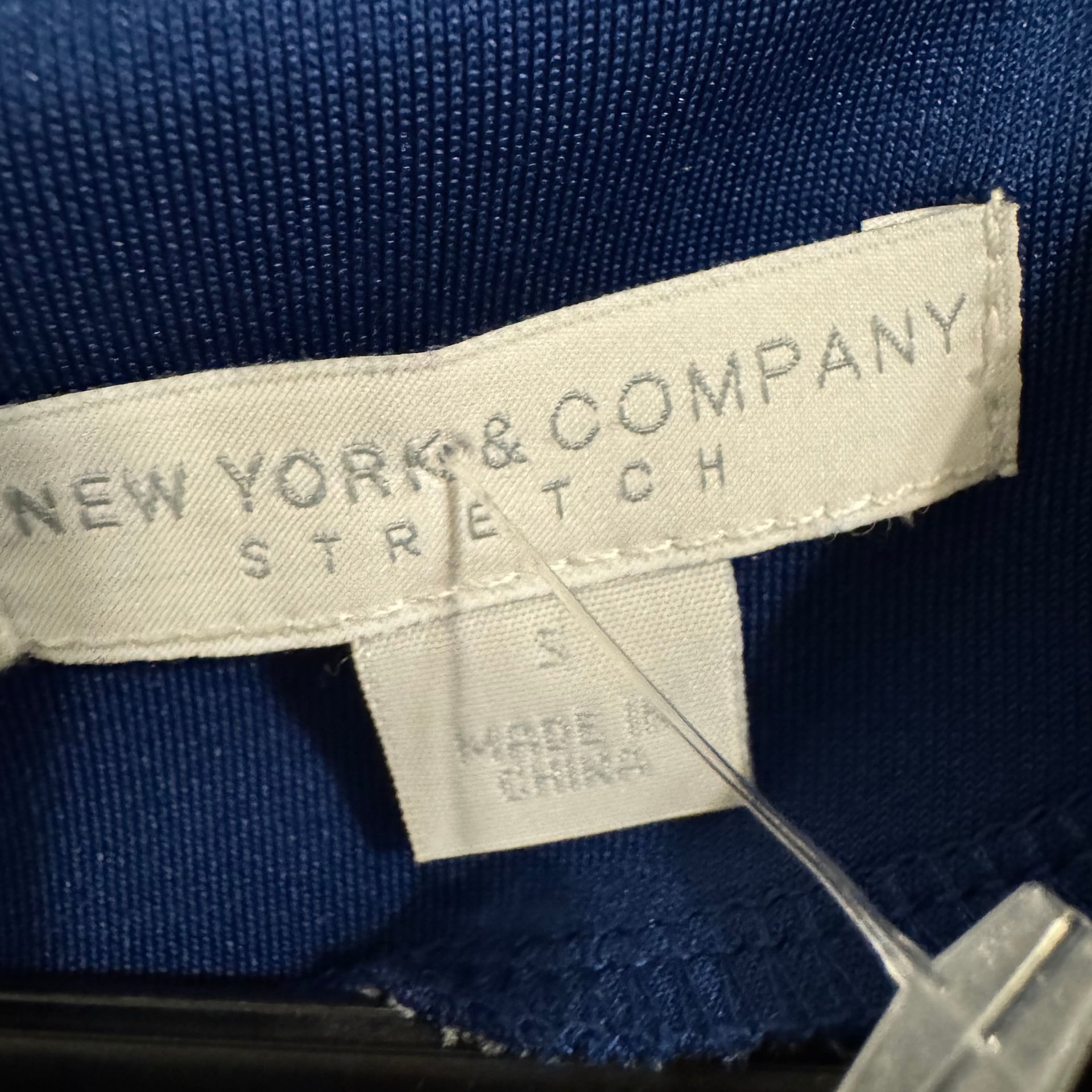 New York & Co. Dress Women's XS Blue Black Sleeveless Color Block 7