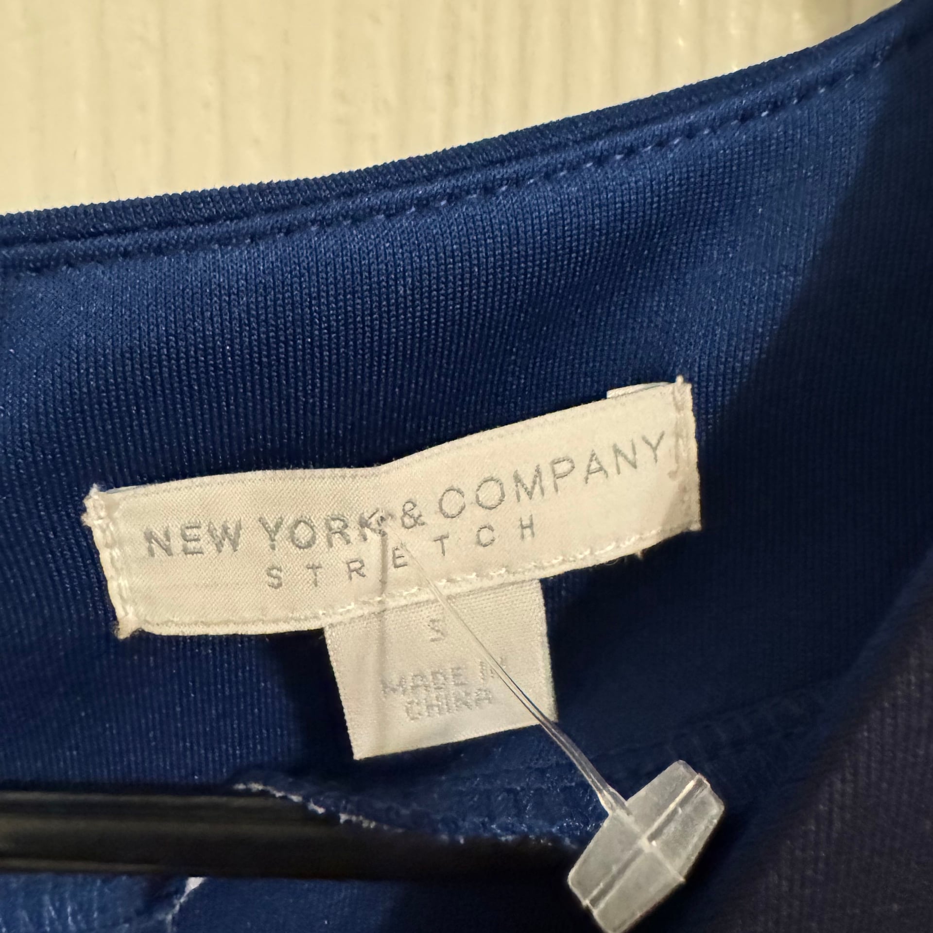 New York & Co. Dress Women's XS Blue Black Sleeveless Color Block 8