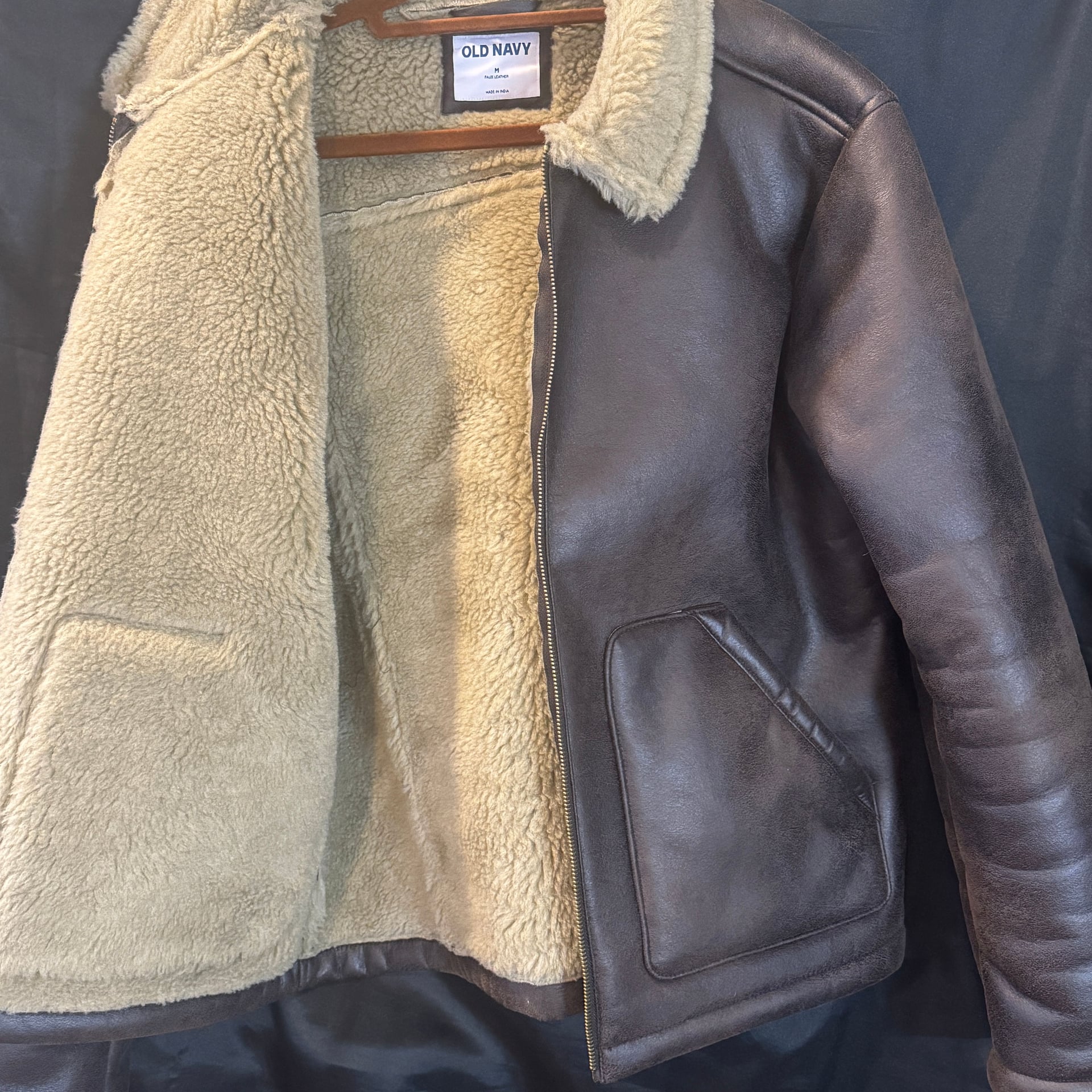 Our Legacy Alaska Jacket in Rustic Grain Brown Shearling 3