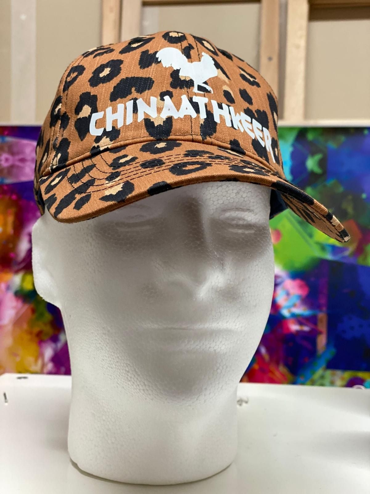 Chinaathkeer Apparel Logo Dinner Leopard Print Trucker Hat 2