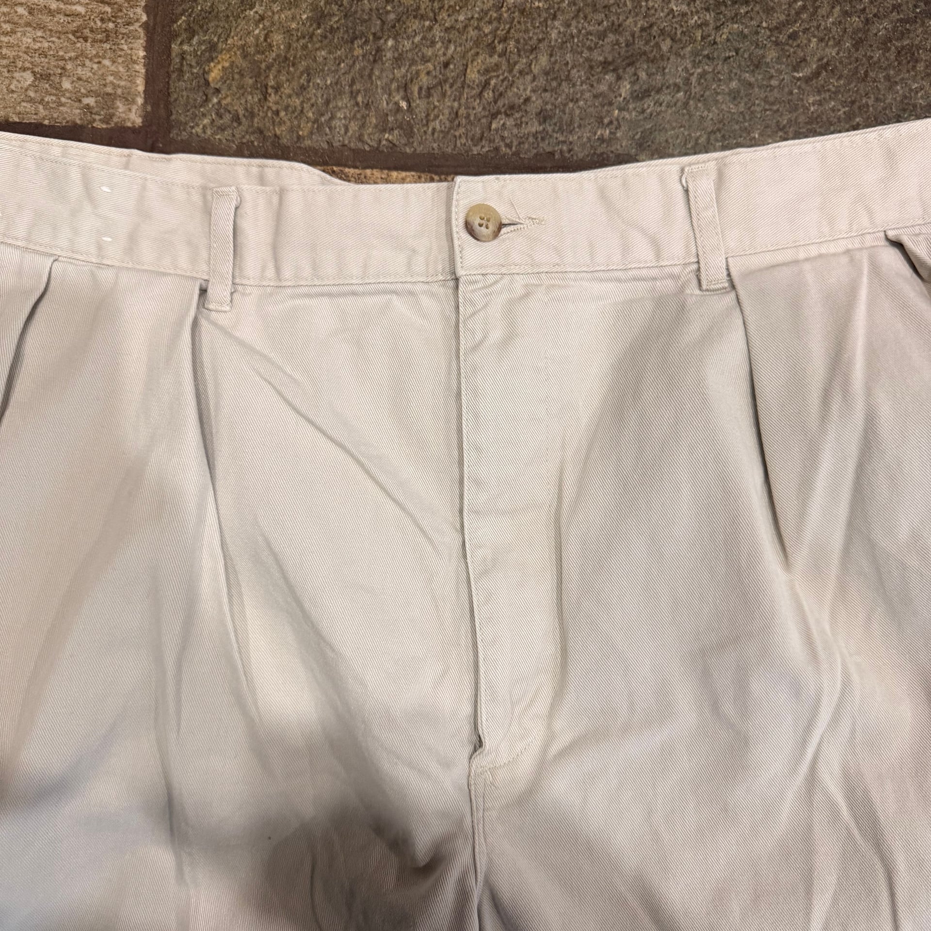 Polo Ralph Lauren Men's White Pleated Tyler Chino Shorts Made in USA 4