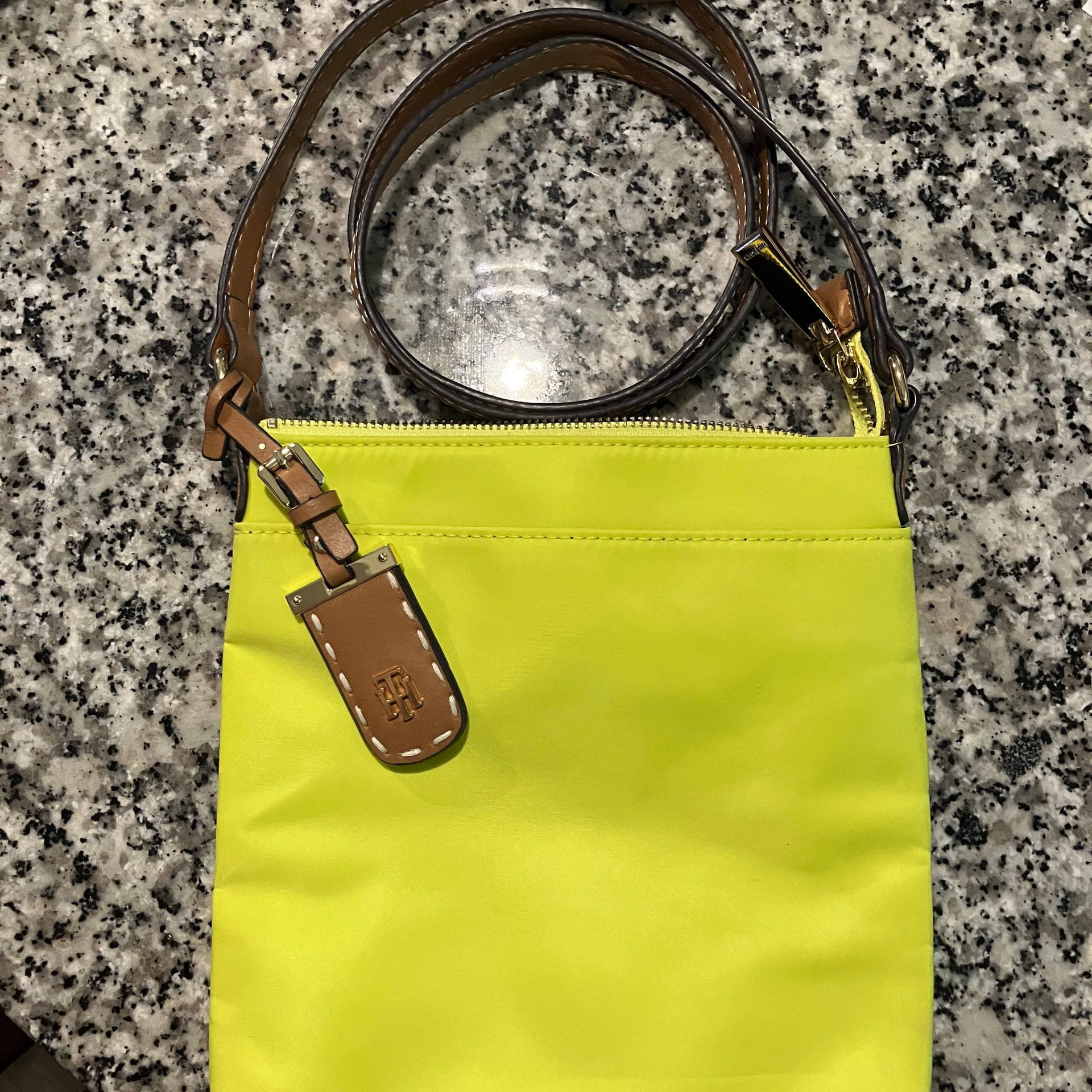 Tommy Hilfiger Julia Small Nylon Crossbody Bag Neon Green 1