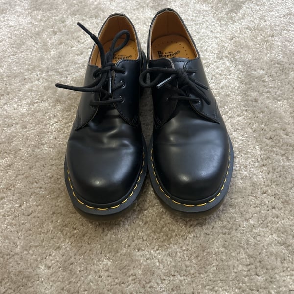 Dr. Martens 1461 Black Smooth Leather Oxford Shoes - Size 9 NWOT