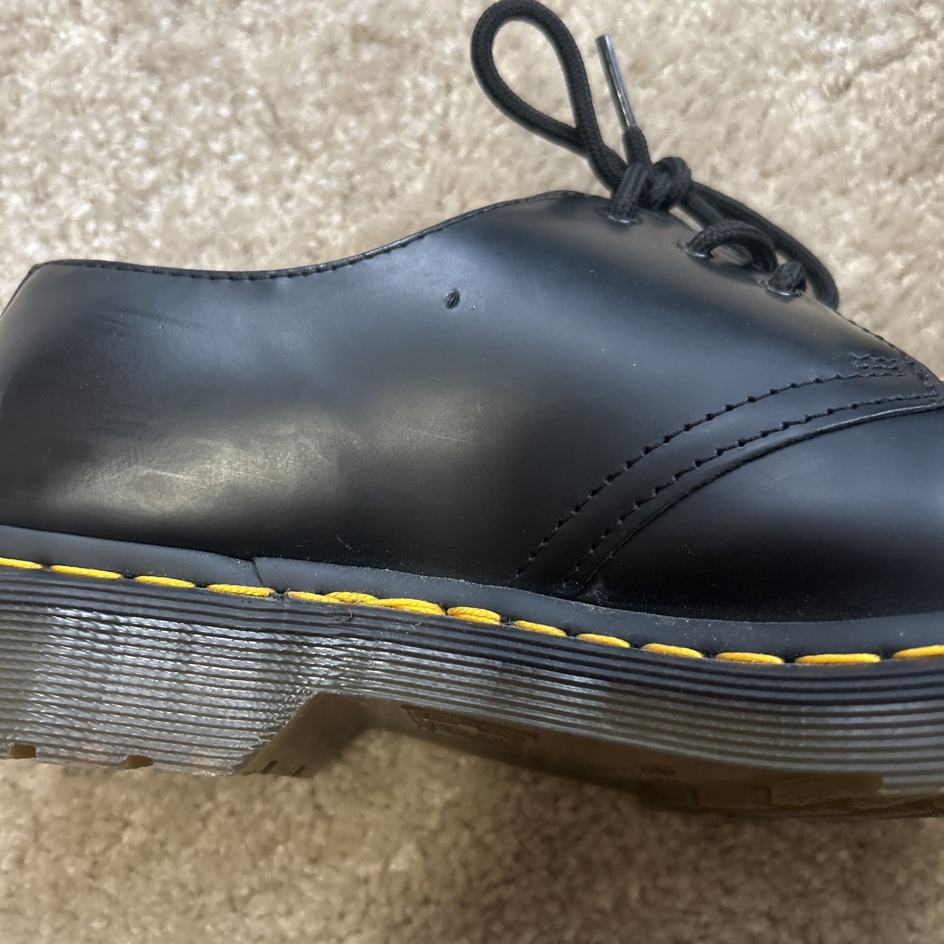 Dr. Martens 1461 Black Smooth Leather Oxford Shoes - Size 9 NWOT 11