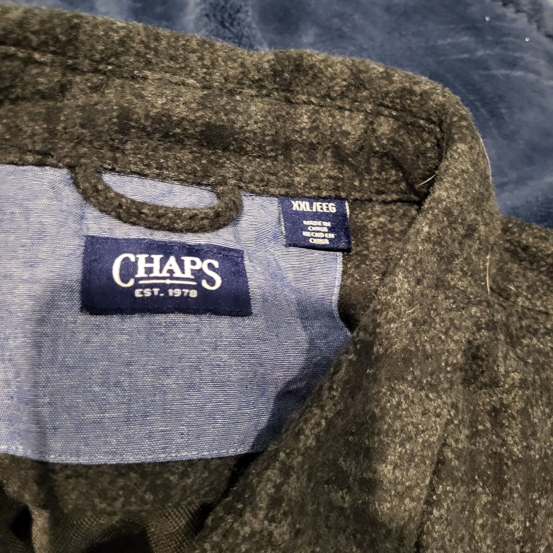 Chaps Men's Long Sleeve Knit Plaid Flannel Shirt 3