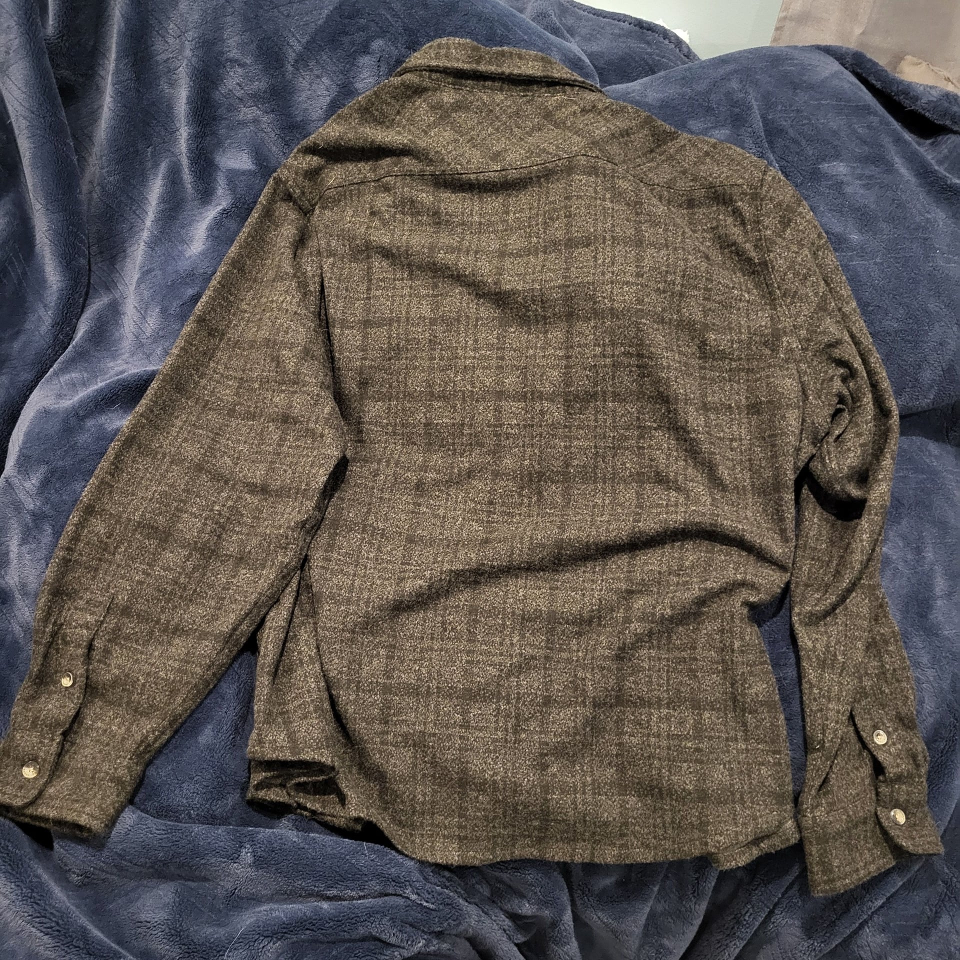 Chaps Men's Long Sleeve Knit Plaid Flannel Shirt 4