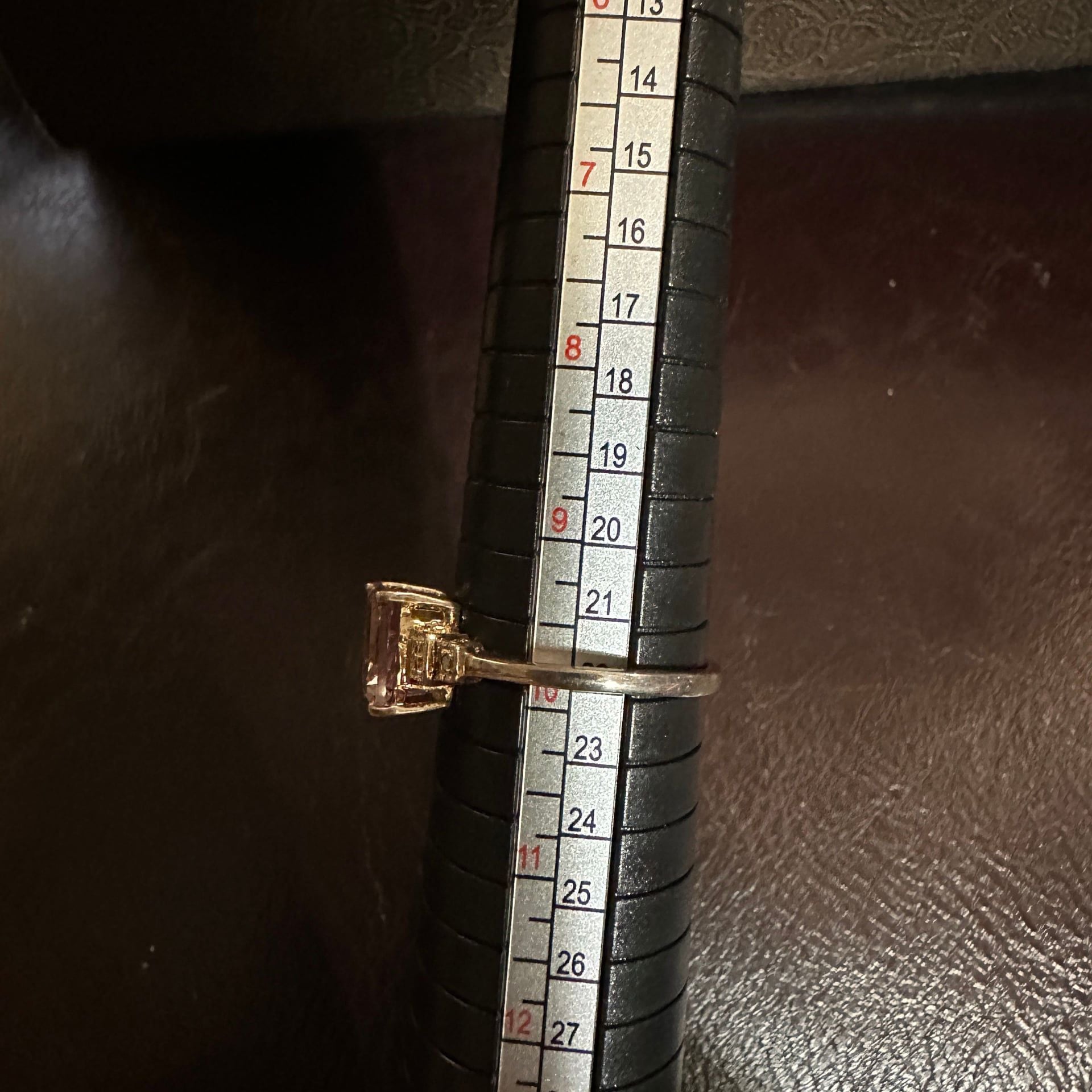 Natural Emerald-Cut Smoky Quartz Ring - H.L.Jewelry, 2