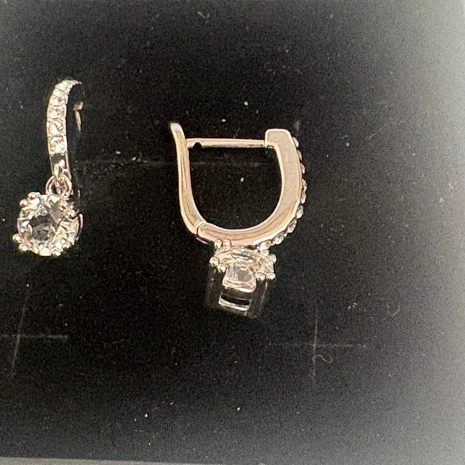 Cate & Chloe McKenzie 18k White Gold Plated Dangling Earrings CZ 4
