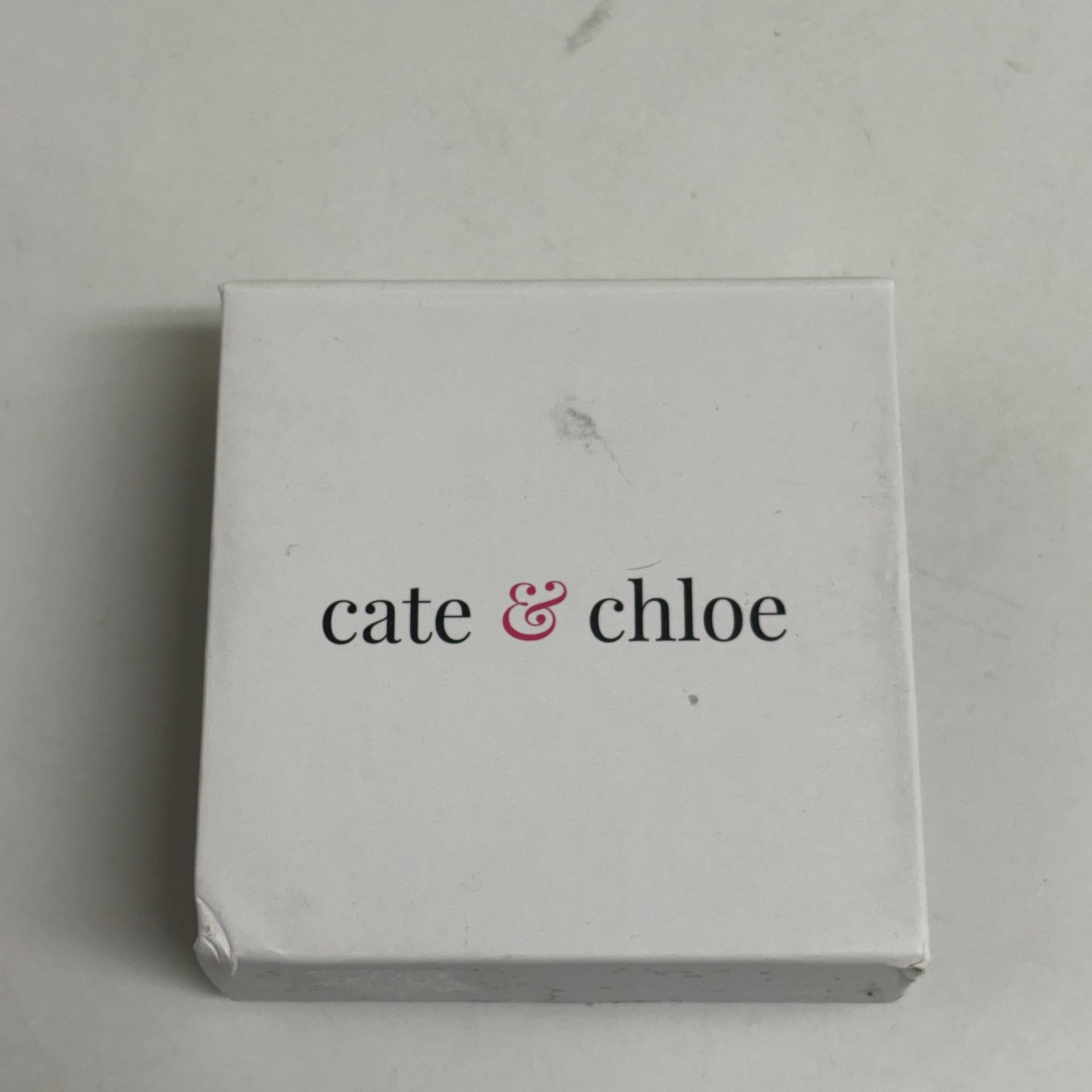 Cate & Chloe McKenzie 18k White Gold Plated Dangling Earrings CZ 7