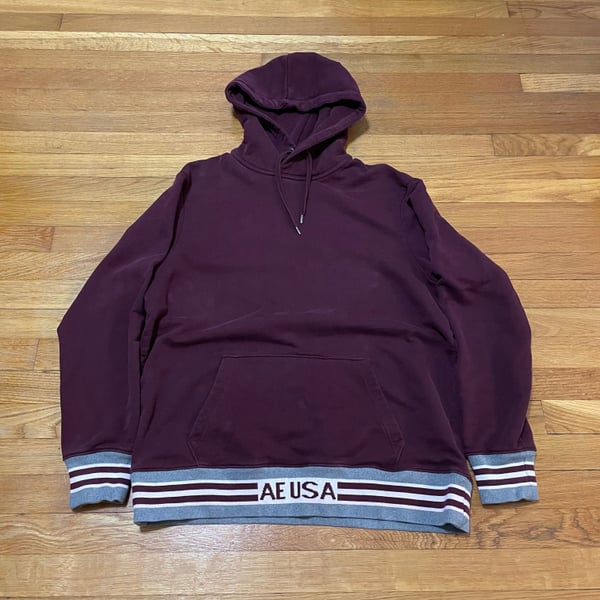 American Eagle USA Burgundy Red  Pullover Hoodie