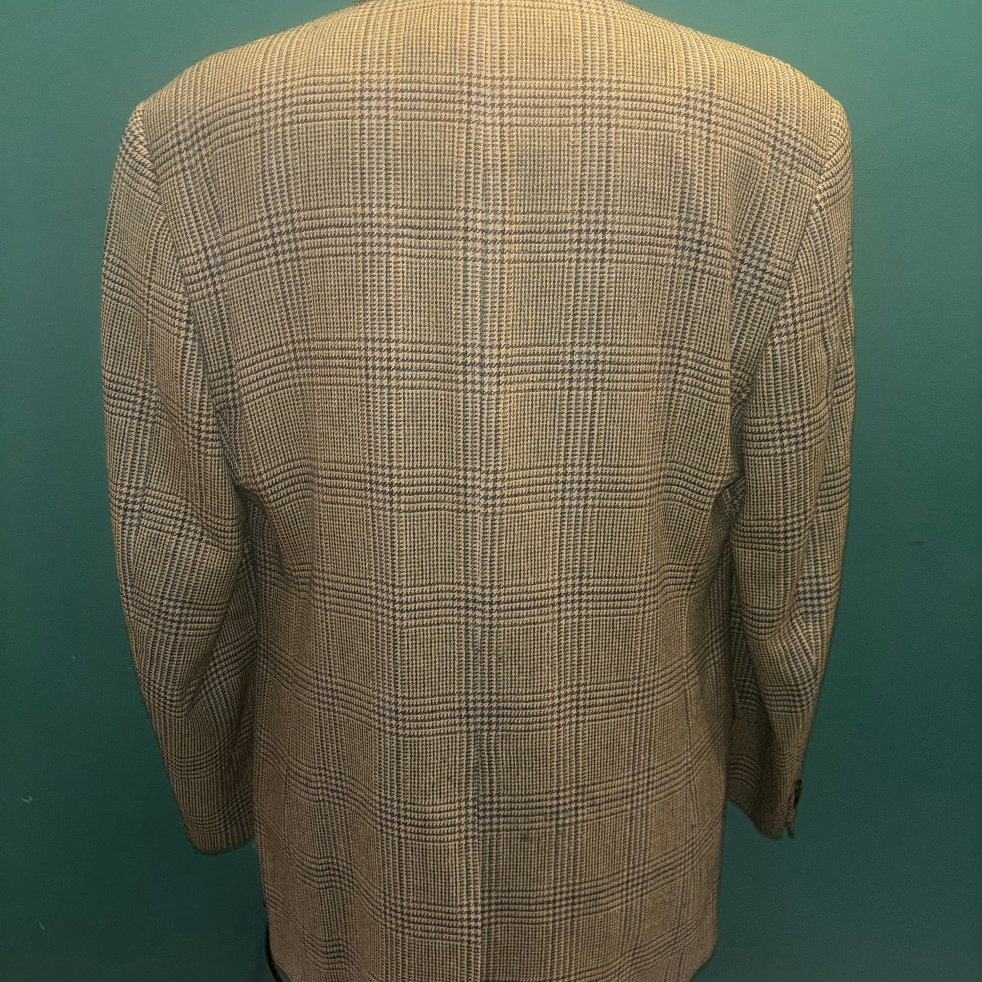 Brooks Brothers Jacket 43 Long Mens Silk Wool Linen Sport Coat Blazer Glen Plaid 7
