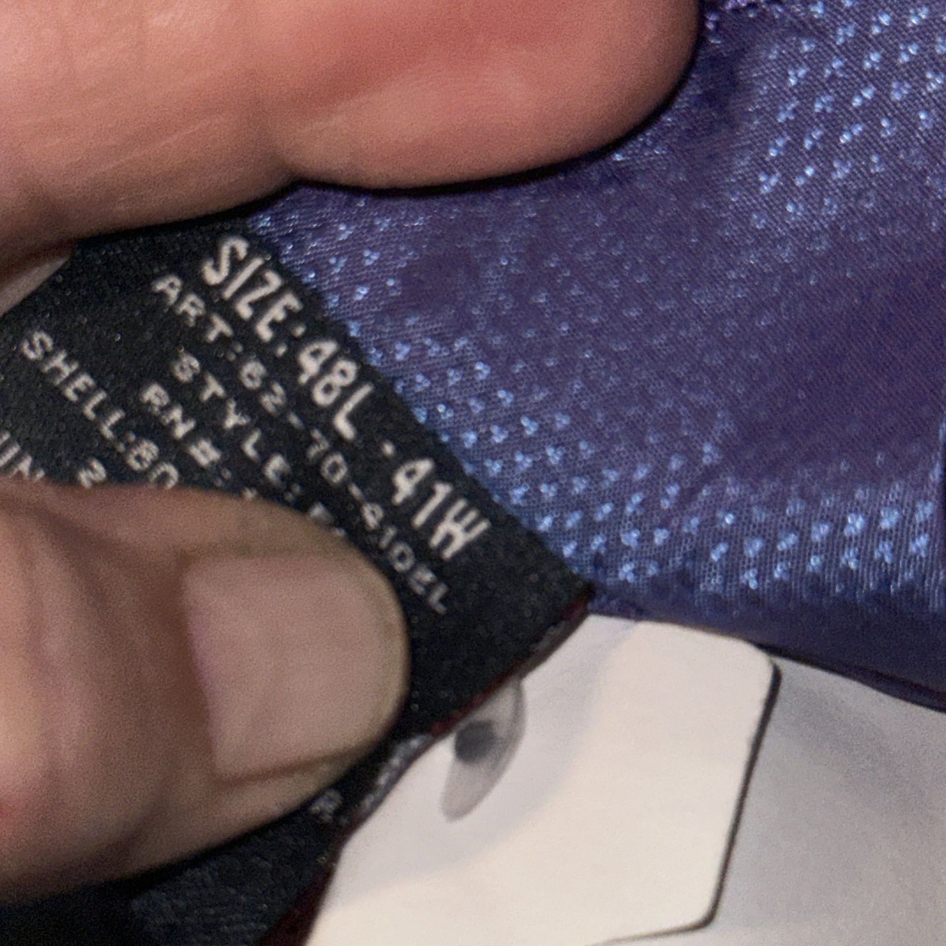 English Laundry Men's Navy Micro-Grid Blazer with Paisley Lining 6
