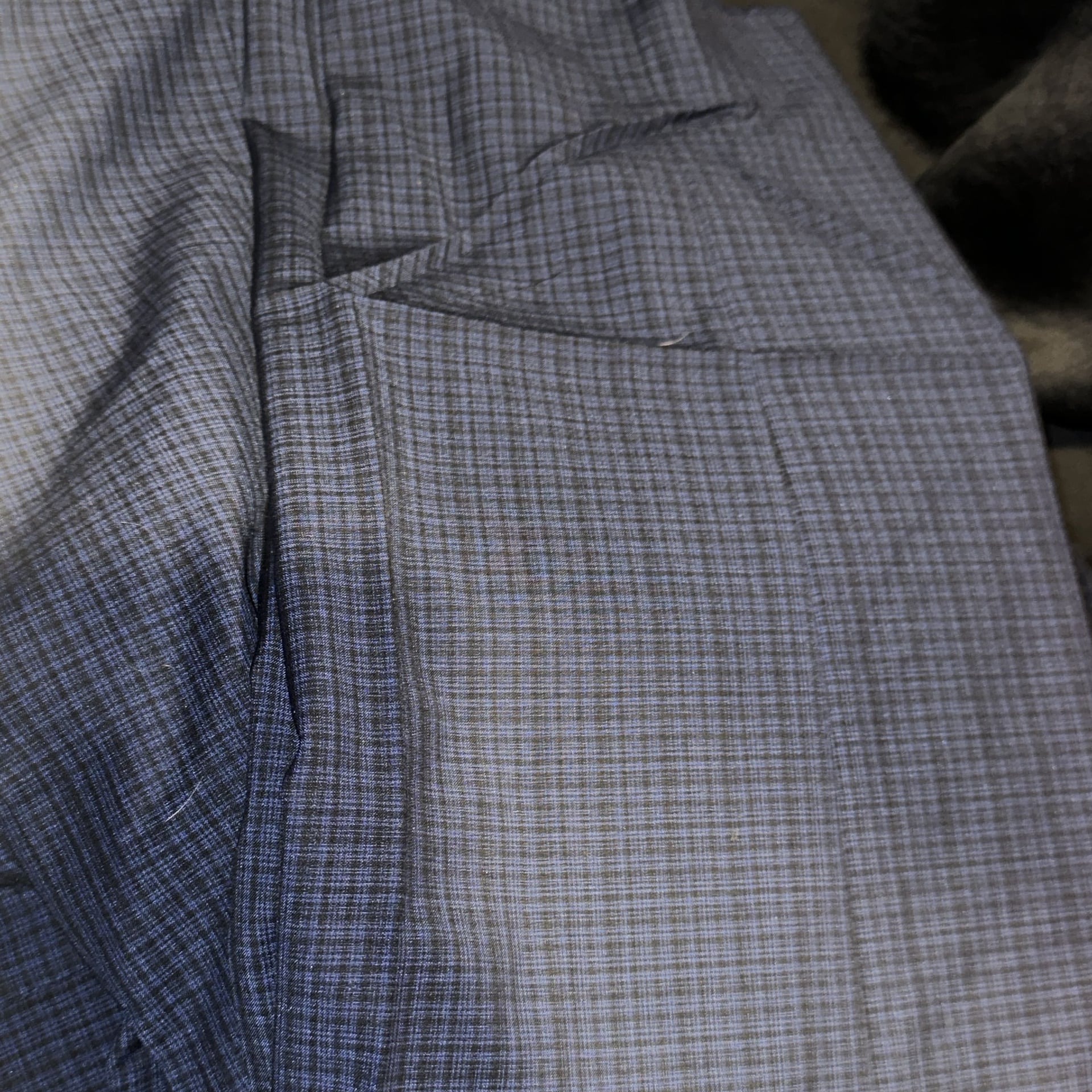English Laundry Men's Navy Micro-Grid Blazer with Paisley Lining 17