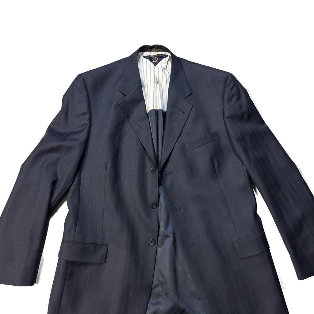 Tommy Hilfiger Men's Pinstripe Blazer, Navy Blue, Size XL. 2