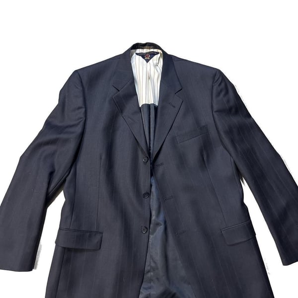 Tommy Hilfiger Men's Pinstripe Blazer, Navy Blue, Size XL. 