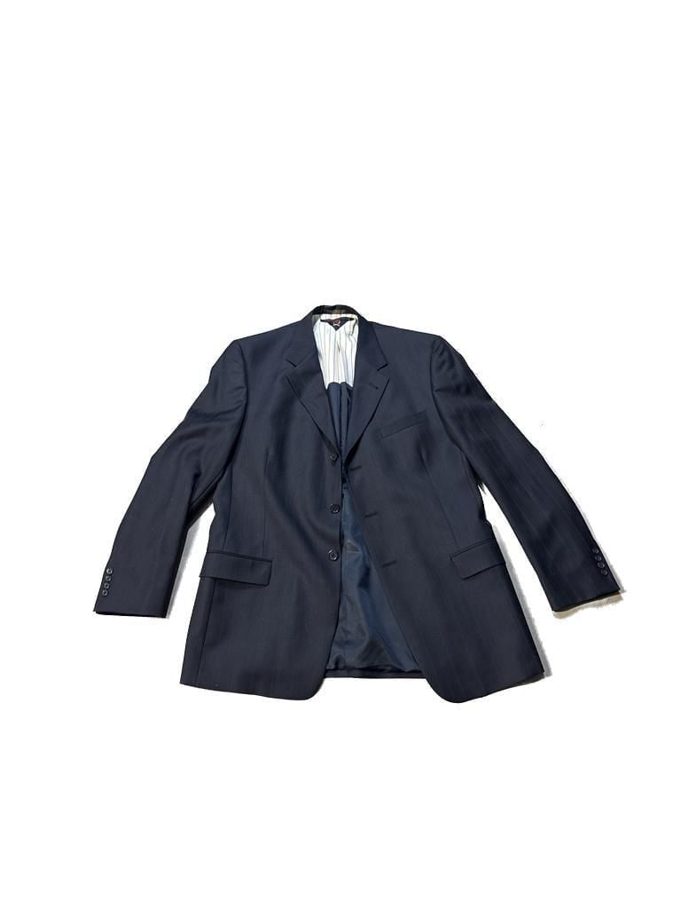 Tommy Hilfiger Men's Pinstripe Blazer, Navy Blue, Size XL. 3
