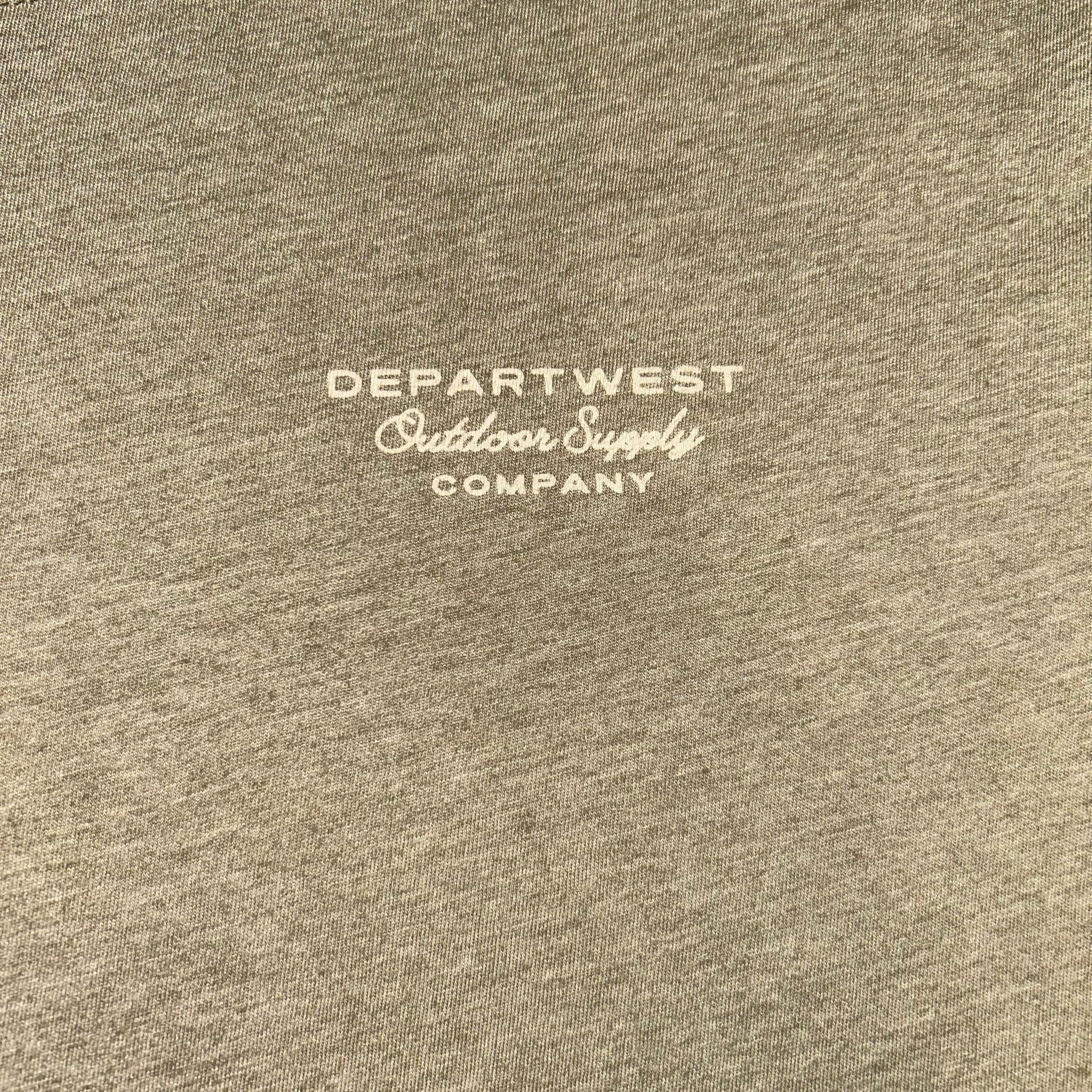 Departwest Gear Graphic Tee T-Shirt Large Light Heather Grey 3