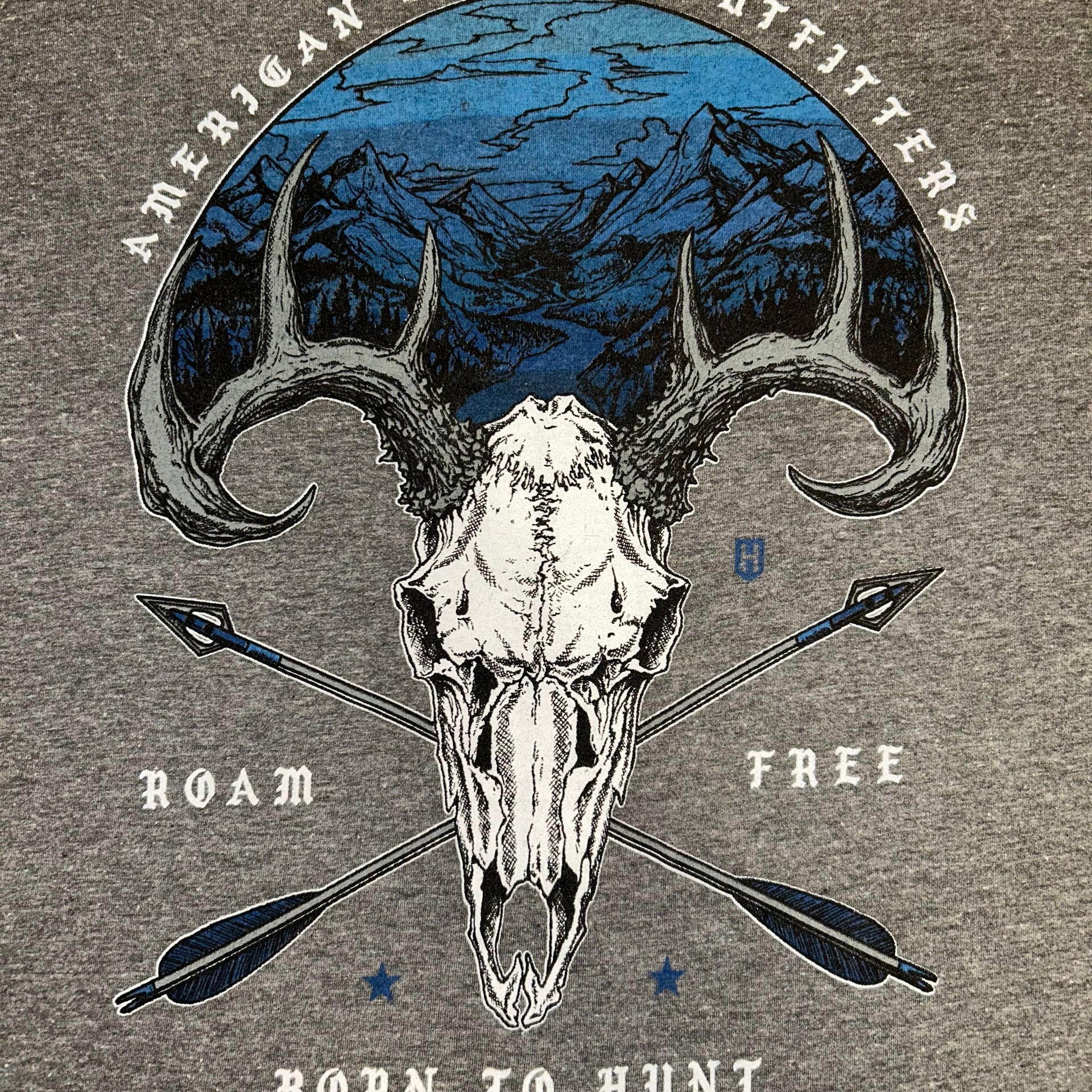 Howitzer Patriots & Outfitters Hunt Tribe Men's Graphic T-Shirt Large Grey 2