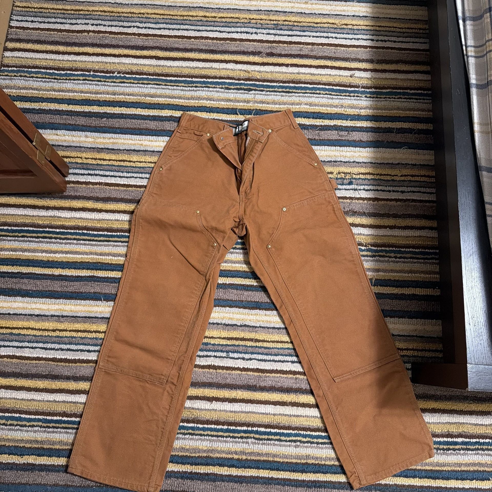 Carhartt Men's B01 Loose Fit Firm Duck Double-Front Utility Work Pant 1
