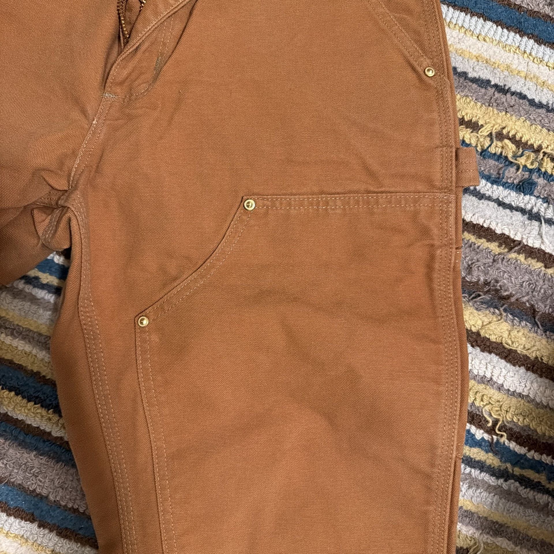Carhartt Men's B01 Loose Fit Firm Duck Double-Front Utility Work Pant 2