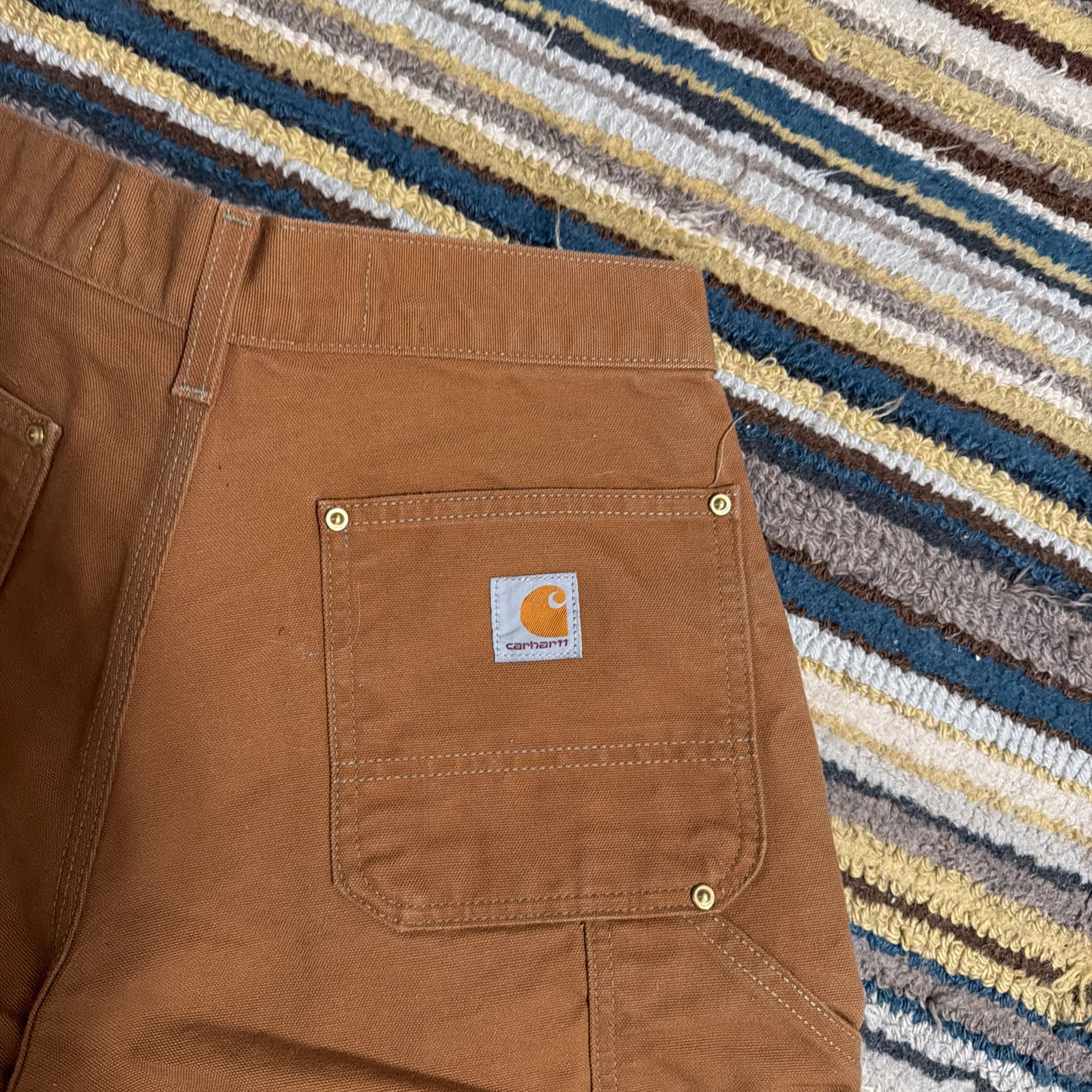 Carhartt Men's B01 Loose Fit Firm Duck Double-Front Utility Work Pant 5