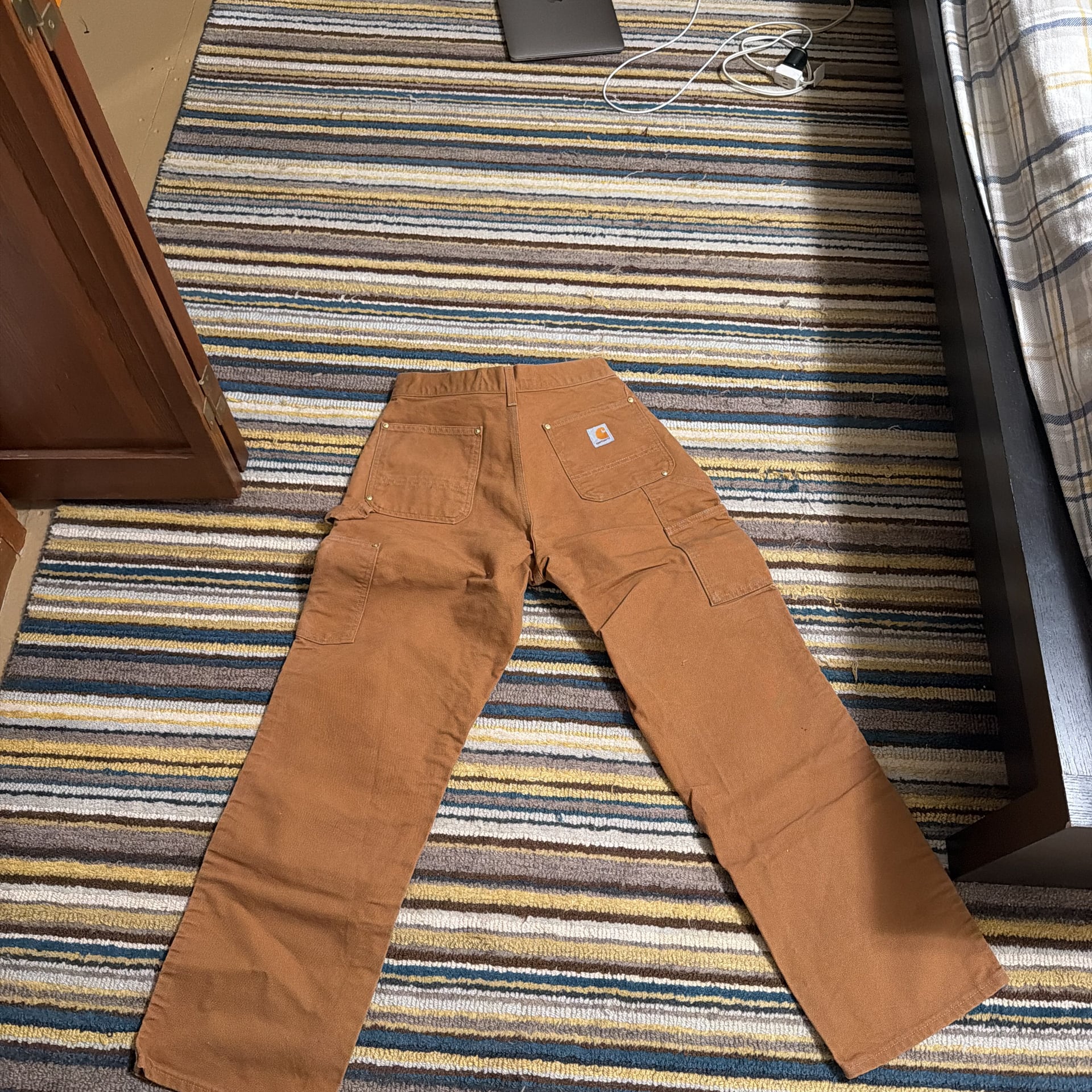 Carhartt Men's B01 Loose Fit Firm Duck Double-Front Utility Work Pant 6