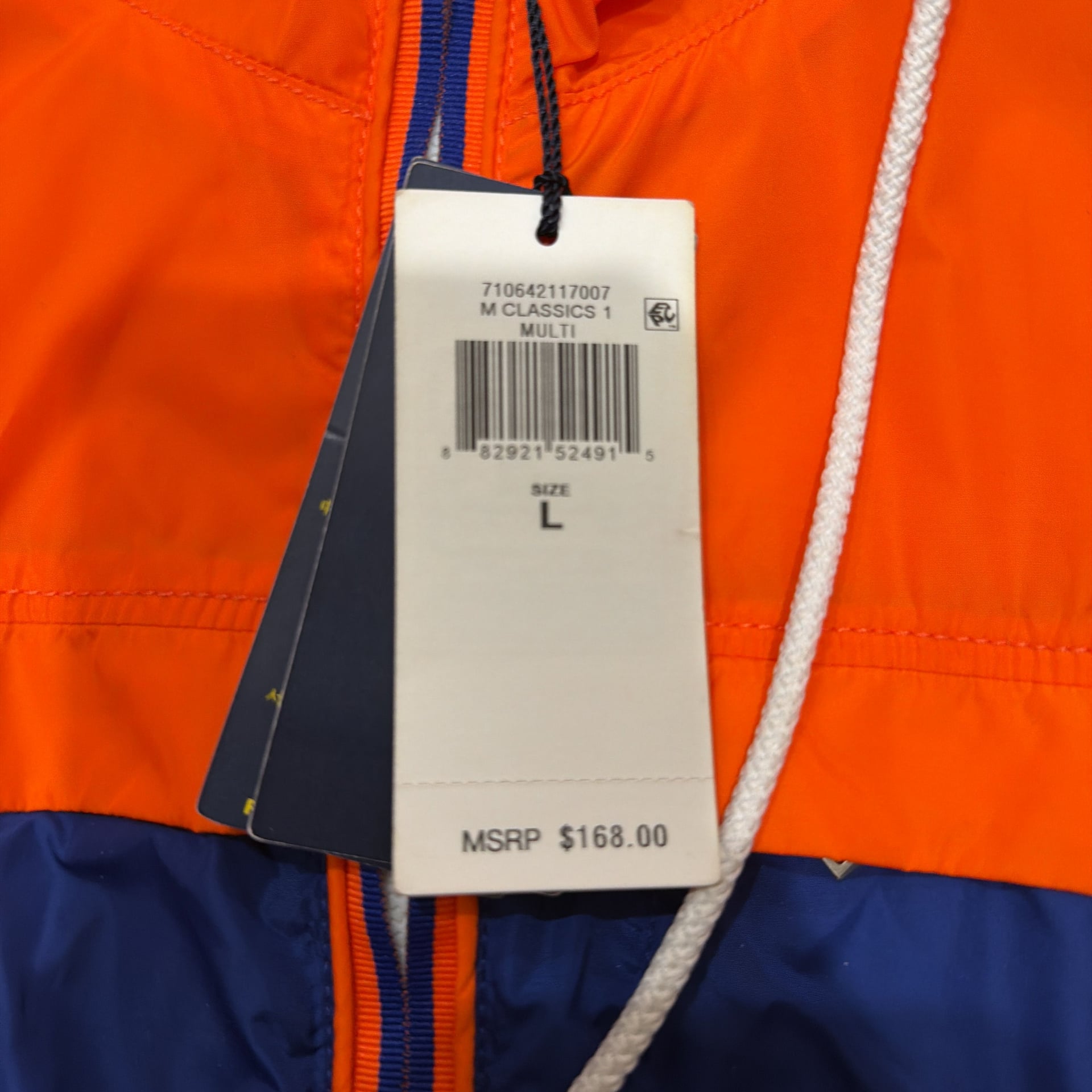 Polo Ralph Lauren Mens Colorblock Packable Windbreaker Jacket Blue Orange Black 4