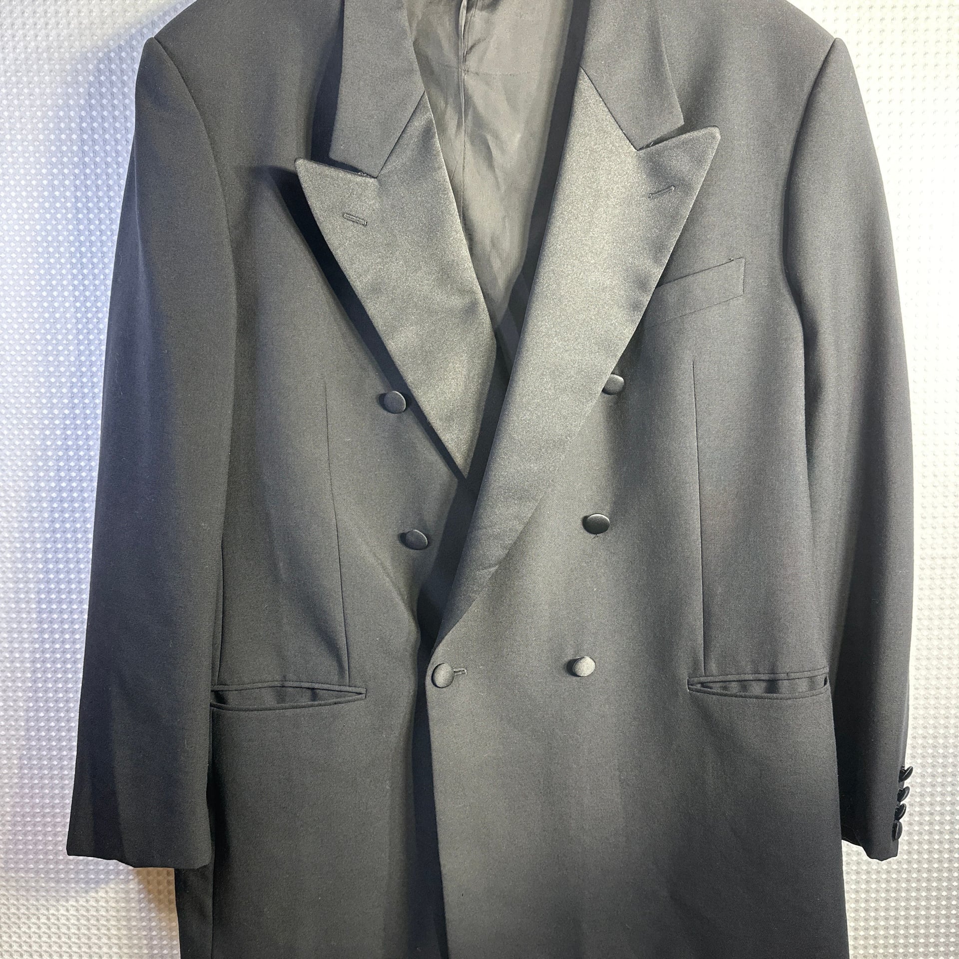 Valentino Uomo Black Pure Wool Double Breasted Blazer 1