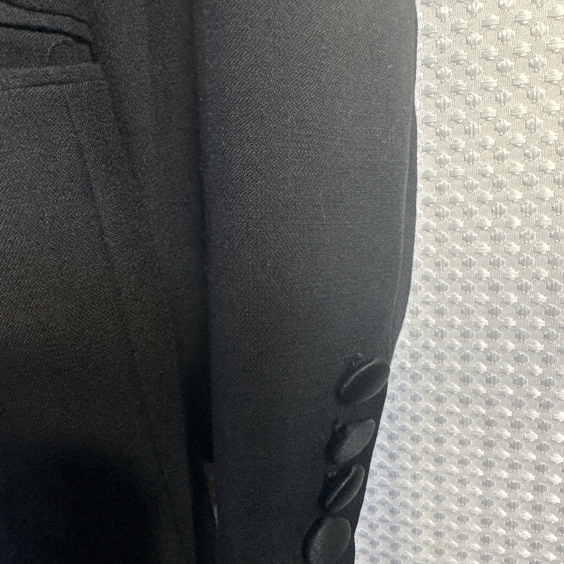 Valentino Uomo Black Pure Wool Double Breasted Blazer 5