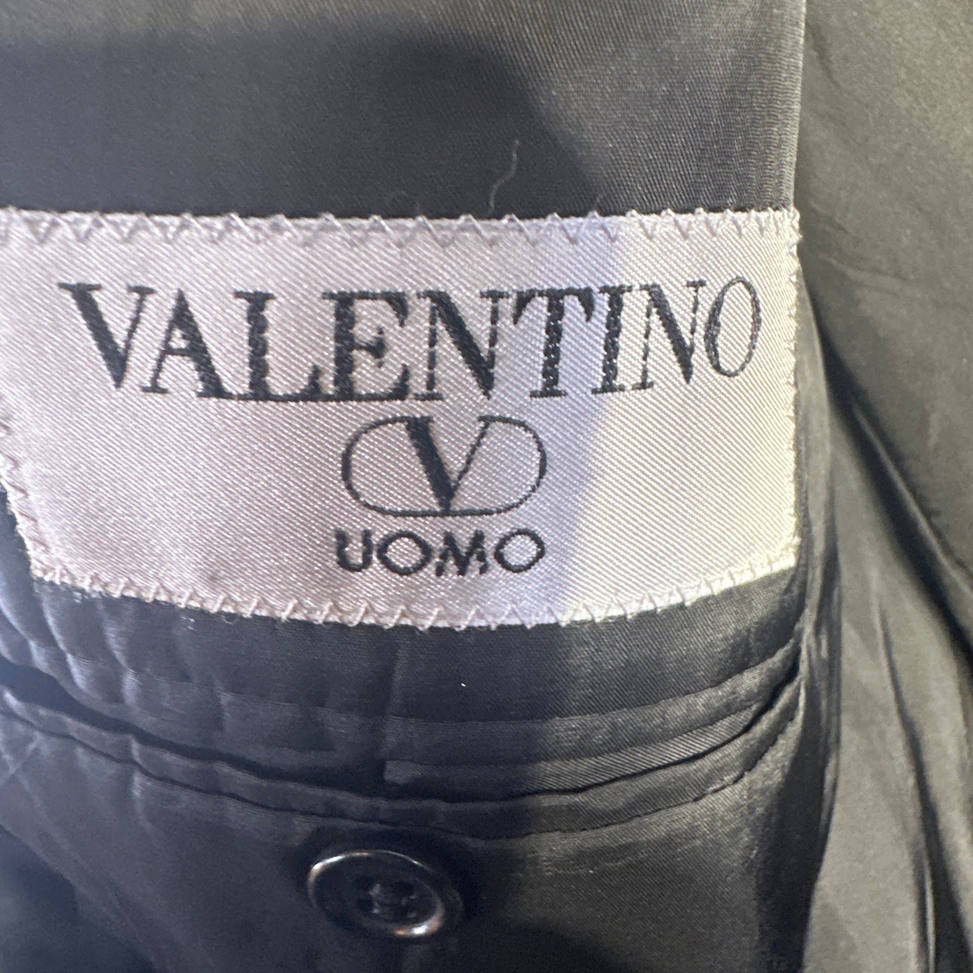 Valentino Uomo Black Pure Wool Double Breasted Blazer 6