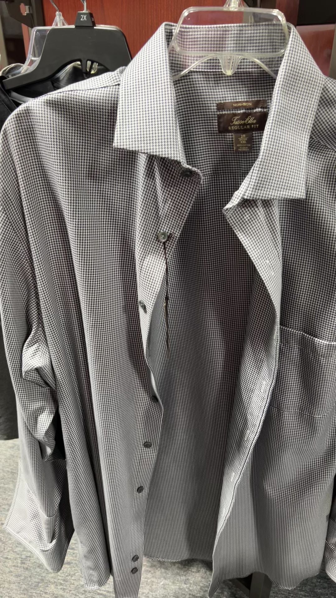 Tasso Elba Men's Blue Diamond Medallion Pattern Long Sleeve Button Up Shirt Size Small 2