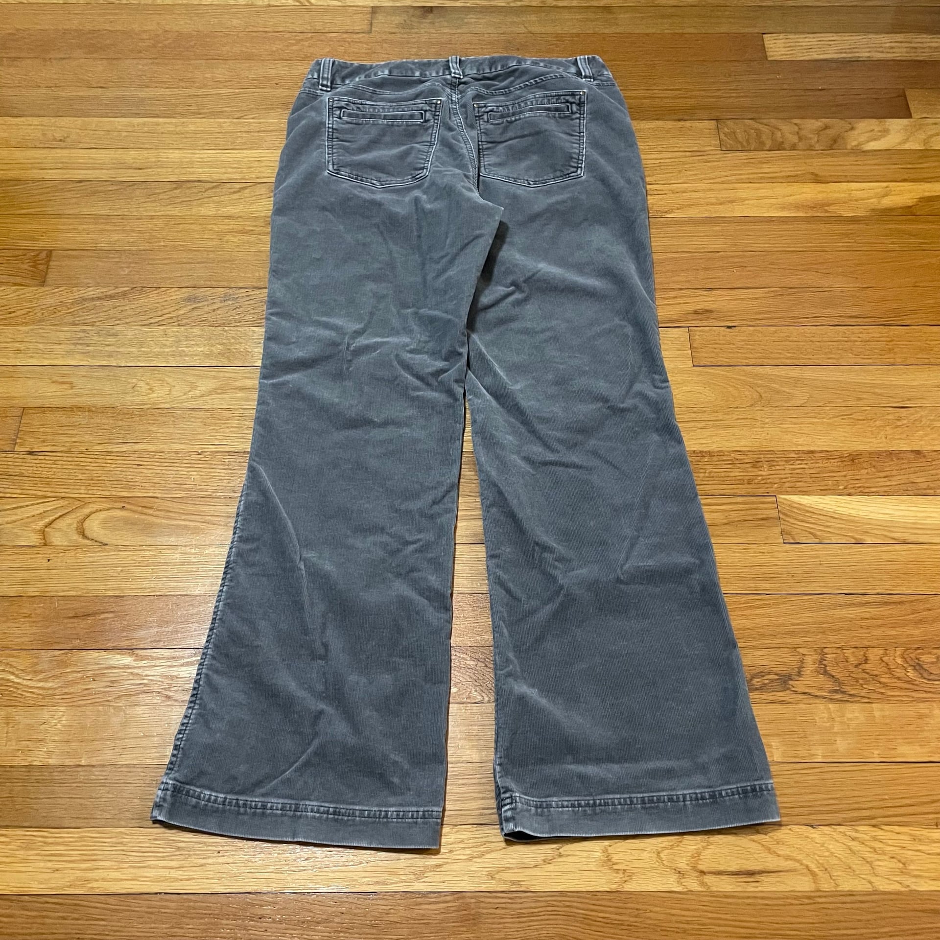 Eddie Bauer Woman’s Grey corduroy dress pants 3