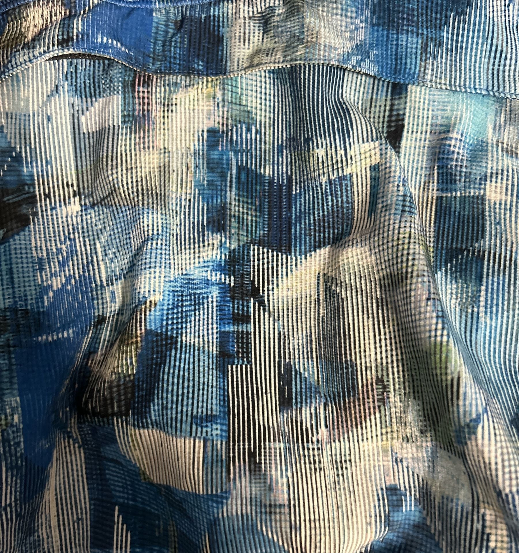 Lululemon Play Off The Pleats Skirt Reg Length Sun Dazed Multi Blue Black Sz. 2 7