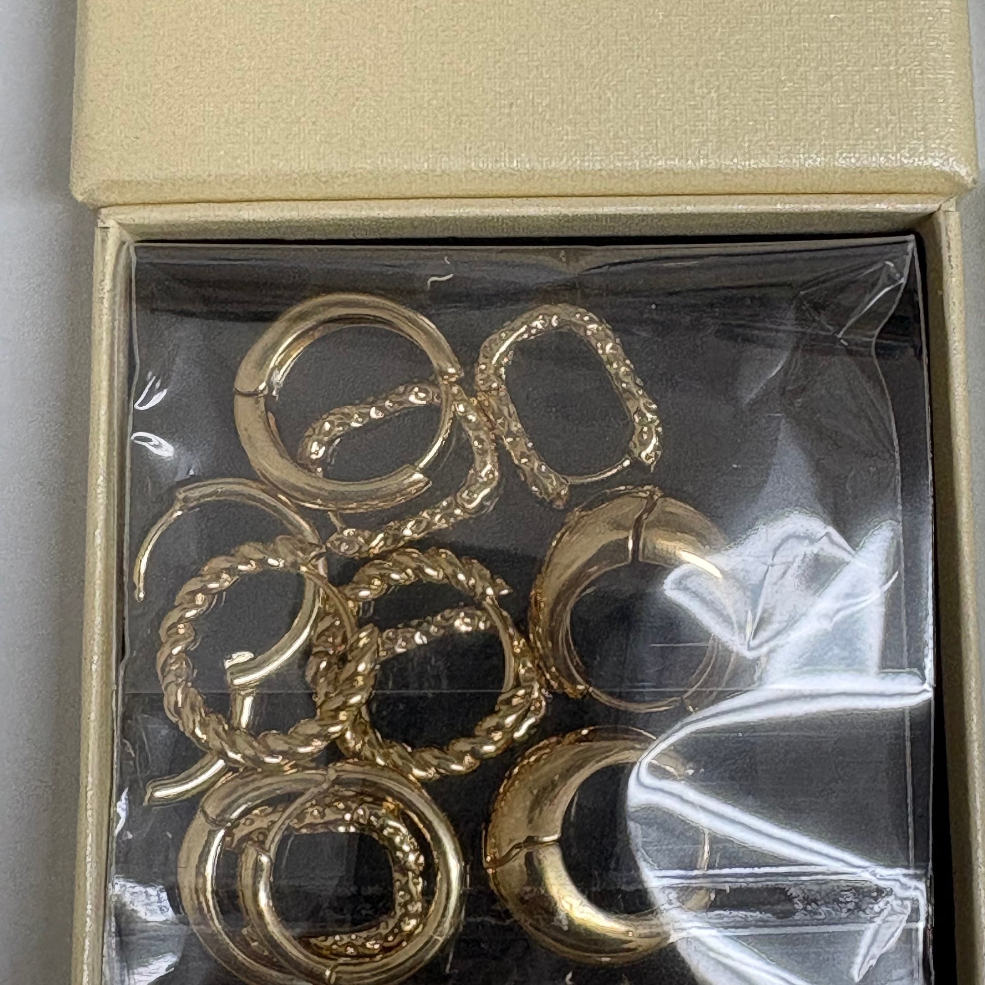 Fashion Jewelry Set - Gosfry Gold Hoop Multi-Pack & Apsvo Silver Chain Necklace 3