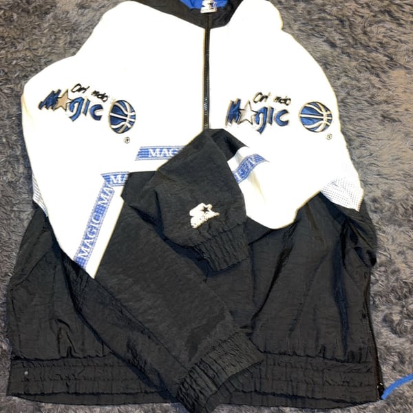 Vintage 90s Pro Player NBA Orlando Magic Full-Zip Puffer Jacket