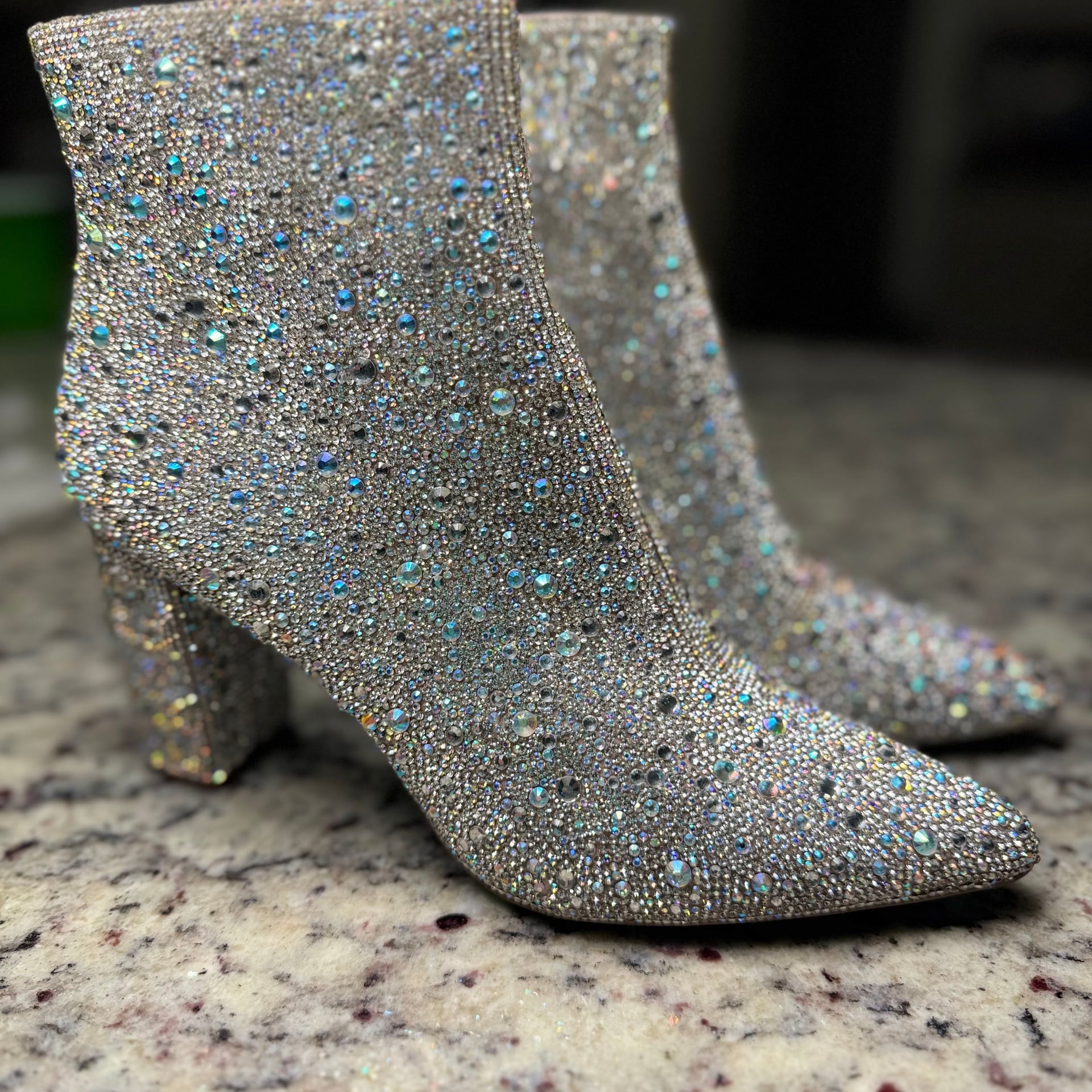 Betsey Johnson SB-CADY Rhinestone Embellished Ankle Booties 2