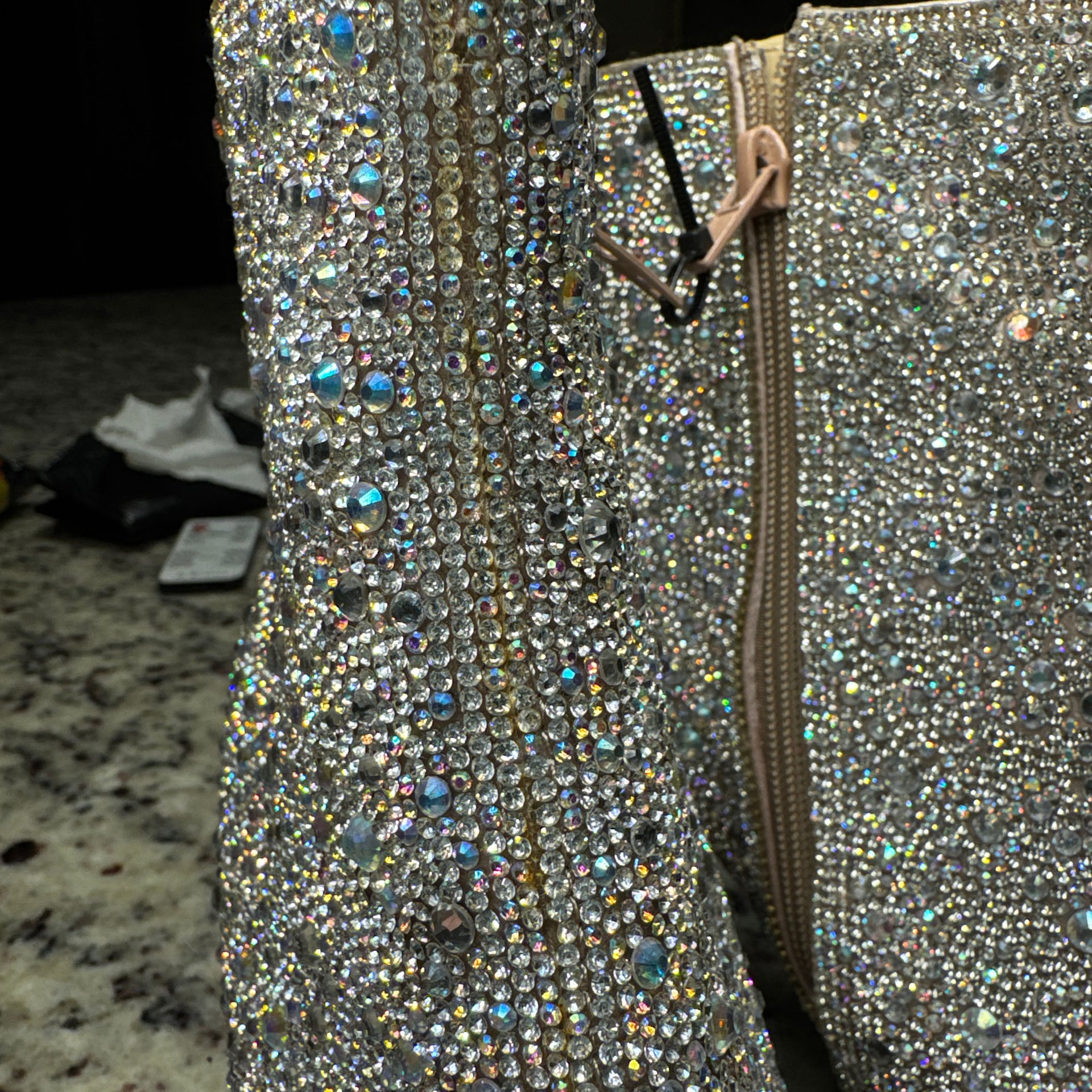Betsey Johnson SB-CADY Rhinestone Embellished Ankle Booties 6