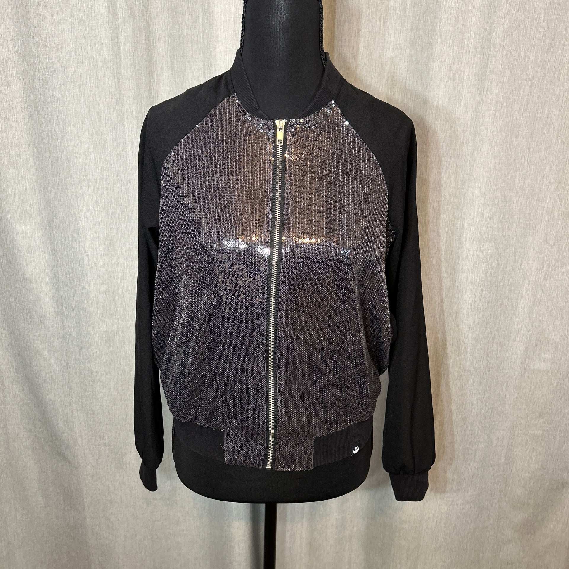 Star Wars Rogue One Sequin Bomber Jacket Size M 1