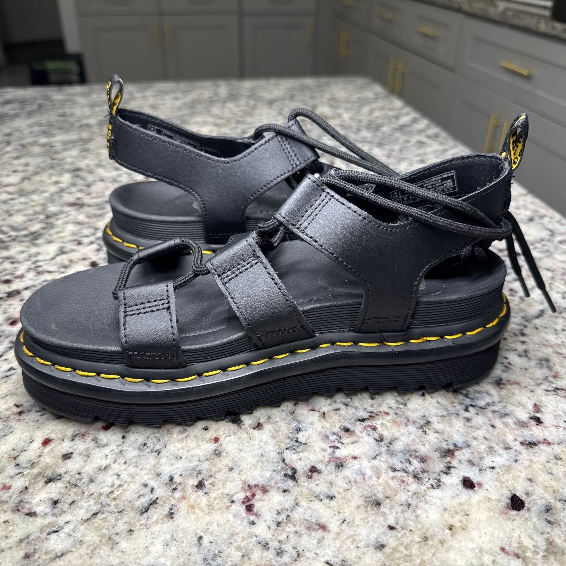 Dr. Martens Nartilla Hydro Leather Gladiator Sandals 2