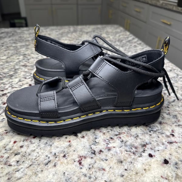 Dr. Martens Nartilla Hydro Leather Gladiator Sandals