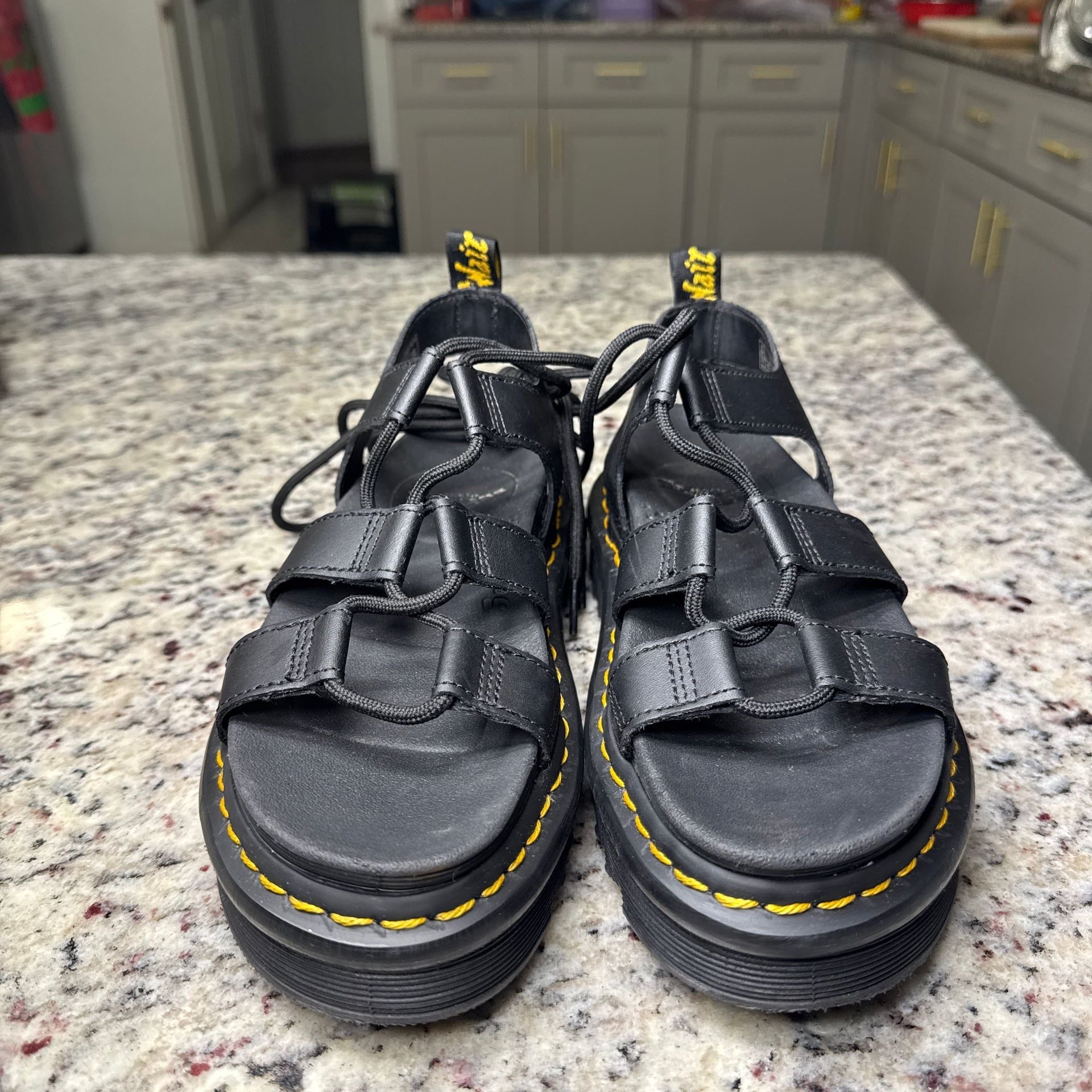 Dr. Martens Nartilla Hydro Leather Gladiator Sandals 3