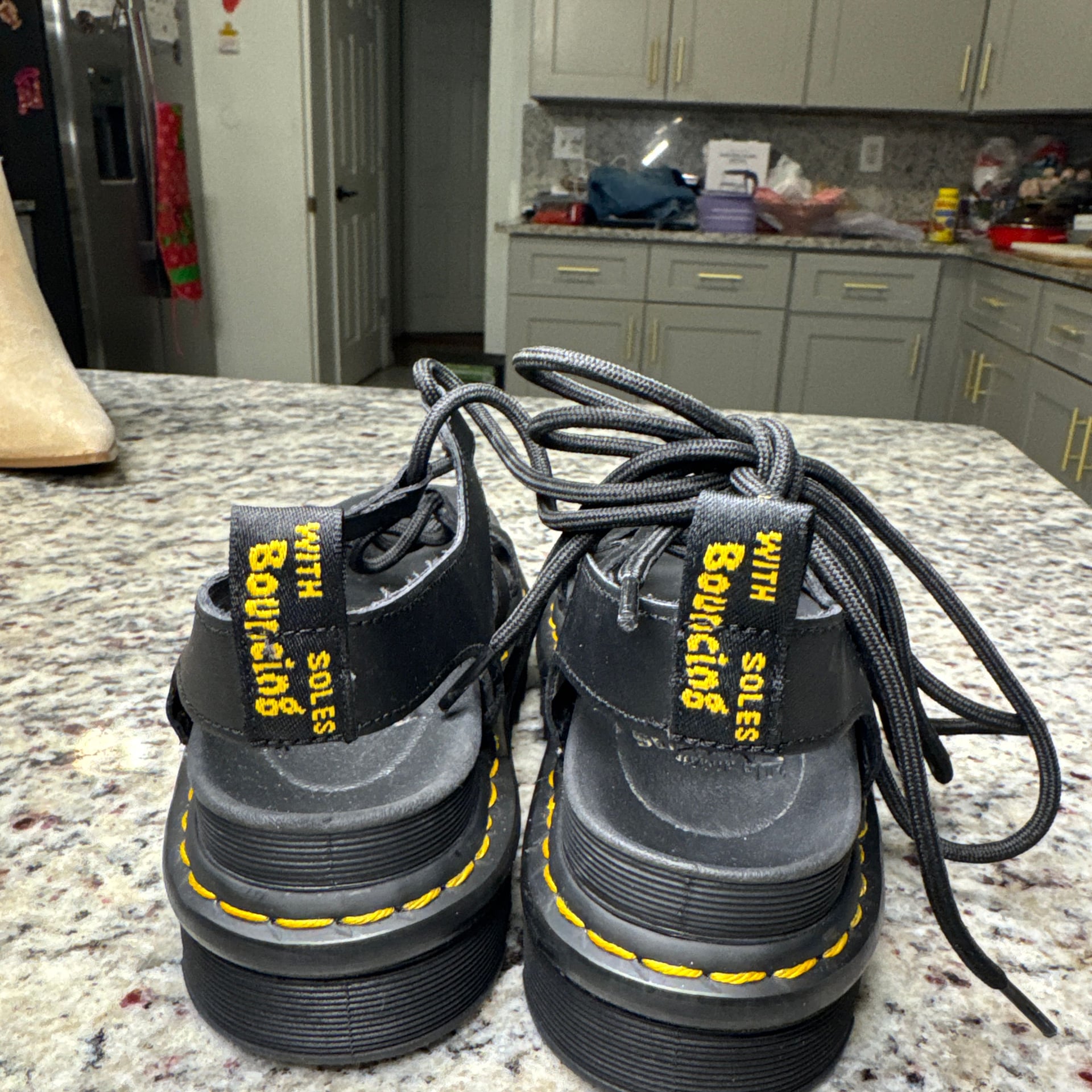 Dr. Martens Nartilla Hydro Leather Gladiator Sandals 4