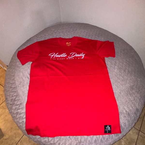 Hasta Muerte I'll Sleep When I Die Red Graphic T-Shirt