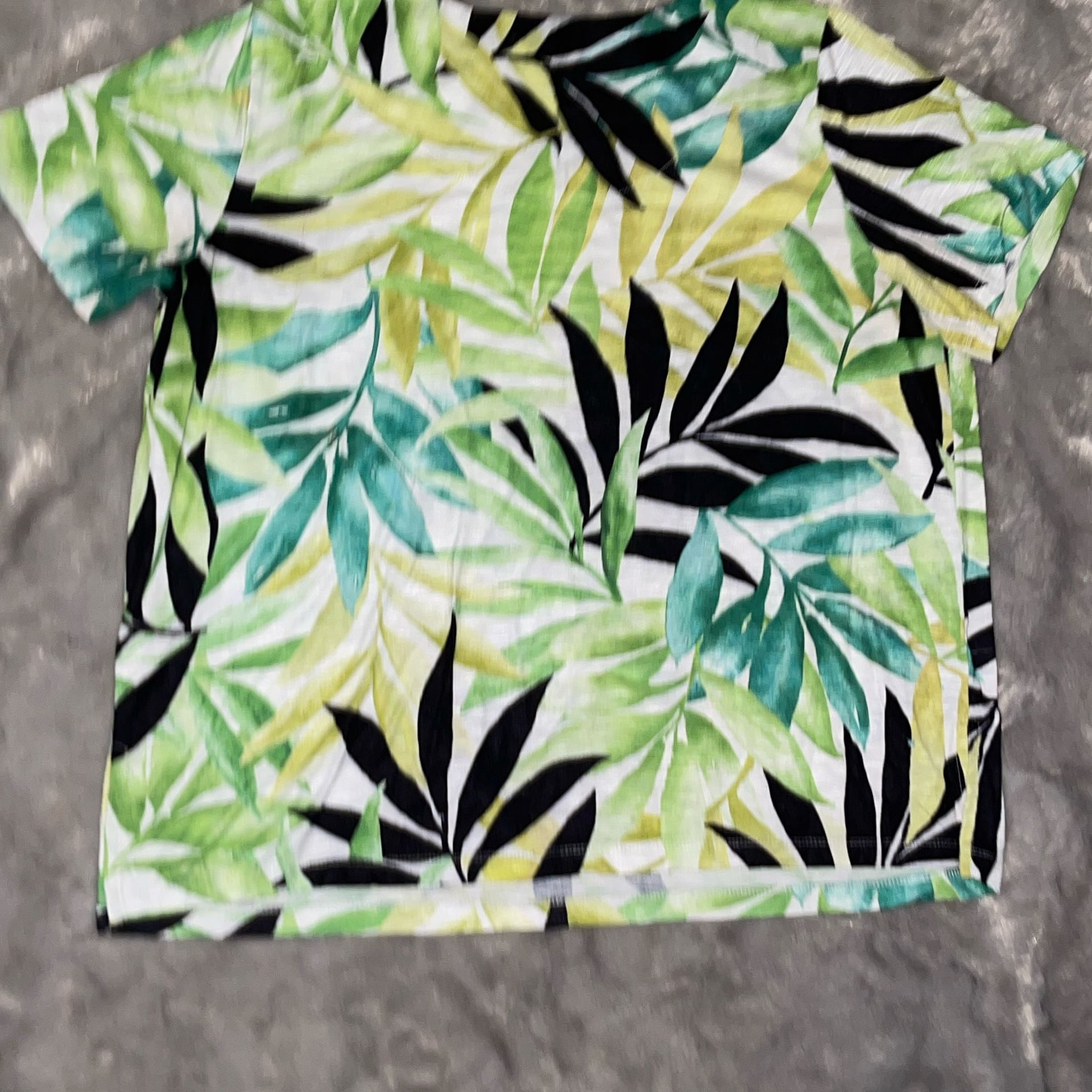 Alfred Dunner Leaf Print Top Blouse 🌿 Women’s Casual Workwear Chic Size L 5