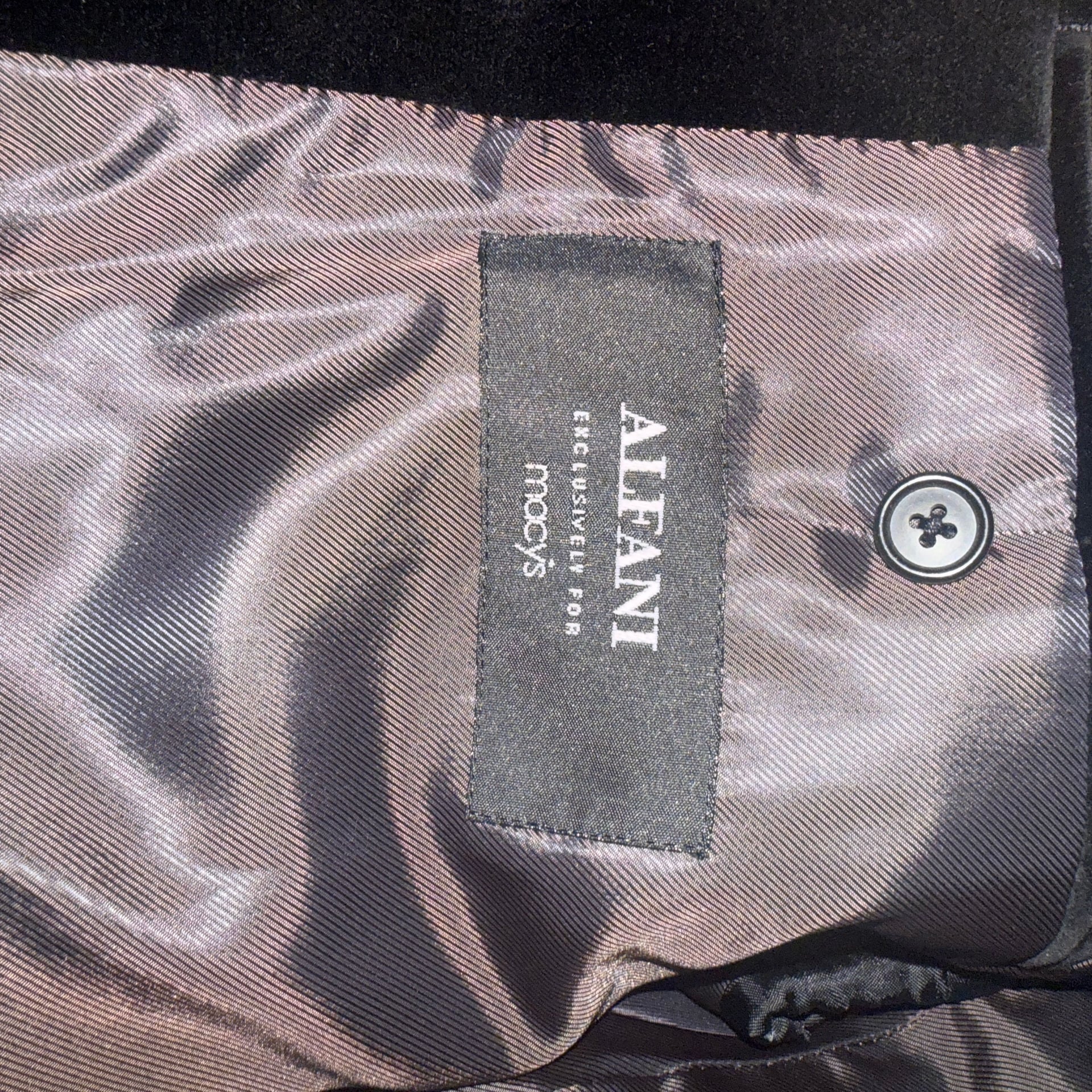 NEW ALFANI BLACK STRIPED WOOL 3 buttons Single Breasted JACKET BLAIZER 38R 1