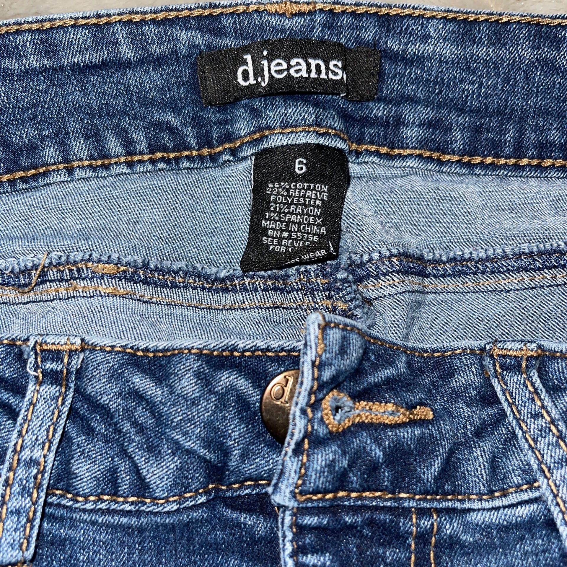 d.jeans Distressed Skinny Jeans Size 6 | Casual Street Style 2