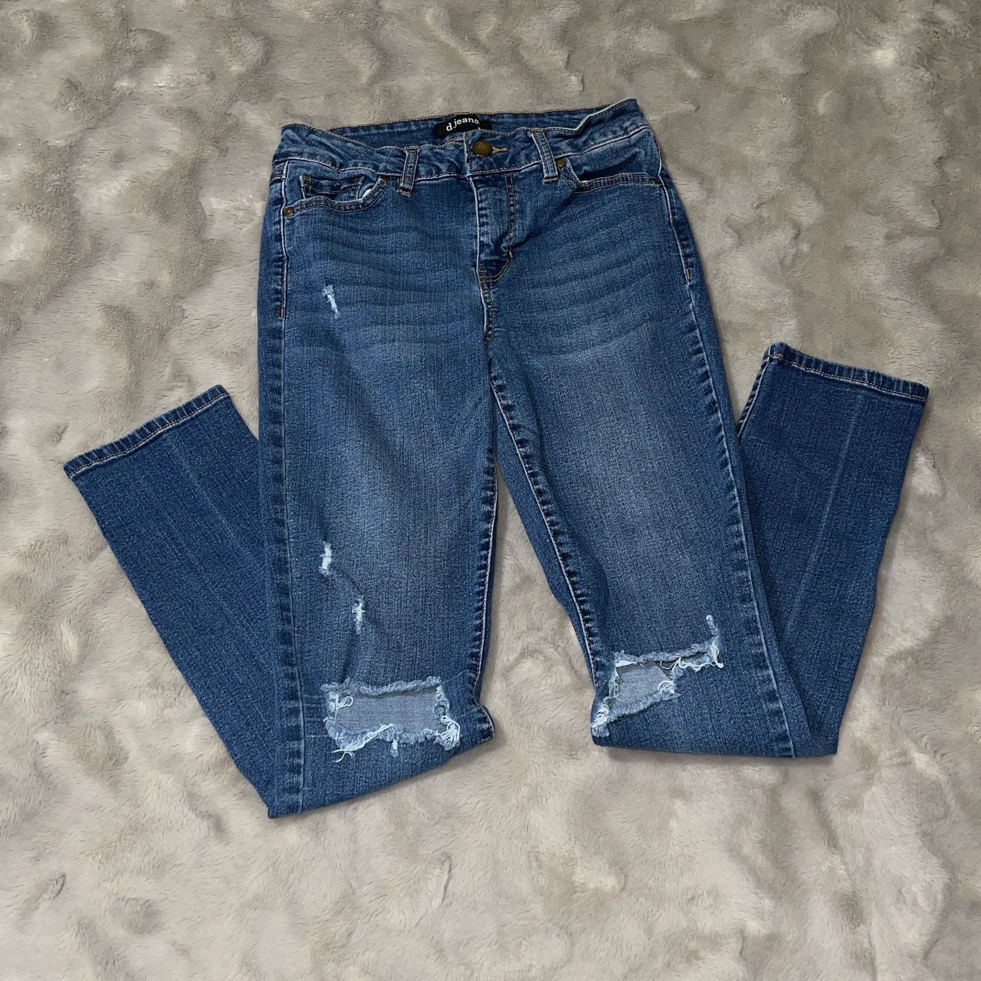 d.jeans Distressed Skinny Jeans Size 6 | Casual Street Style 5